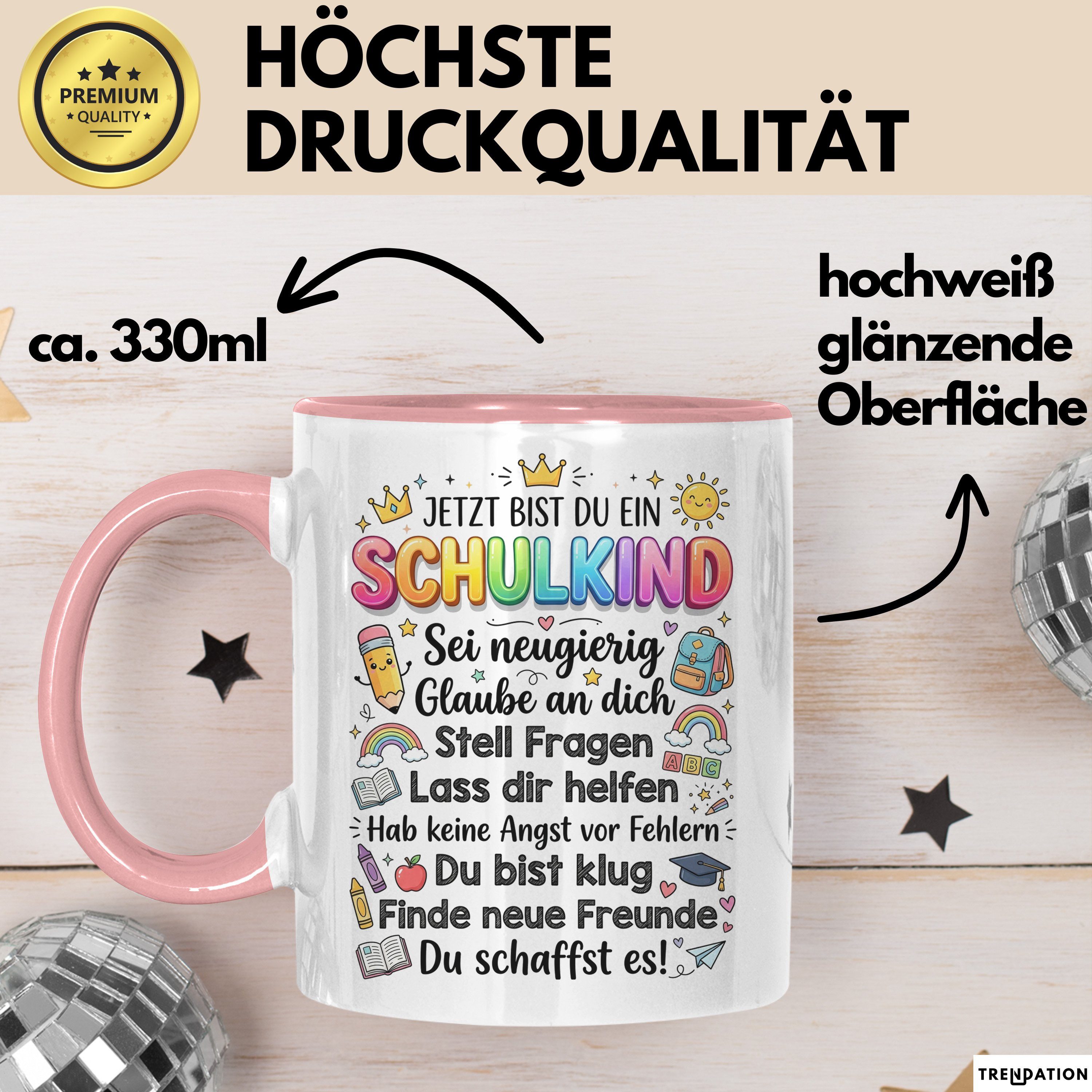 Trendation Tasse Einschulung Tasse Geschenk Jetzt Bist Du Ein Schulkind Geschenkidee Ge, Keramik