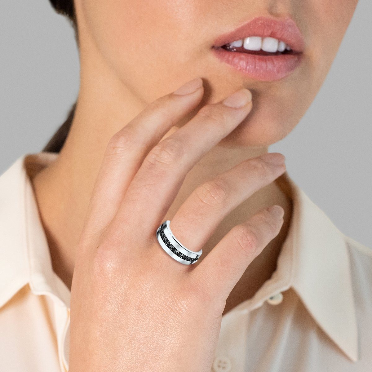 Rafaela Donata Silberring silber, mit Zirkonia günstig online kaufen