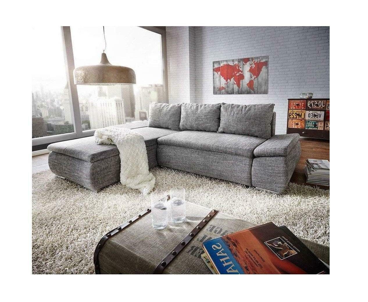 Couch Schlafsofa Polster Design JVmoebel Sofa, Bettfunktion Schlafsofa Ecksofa