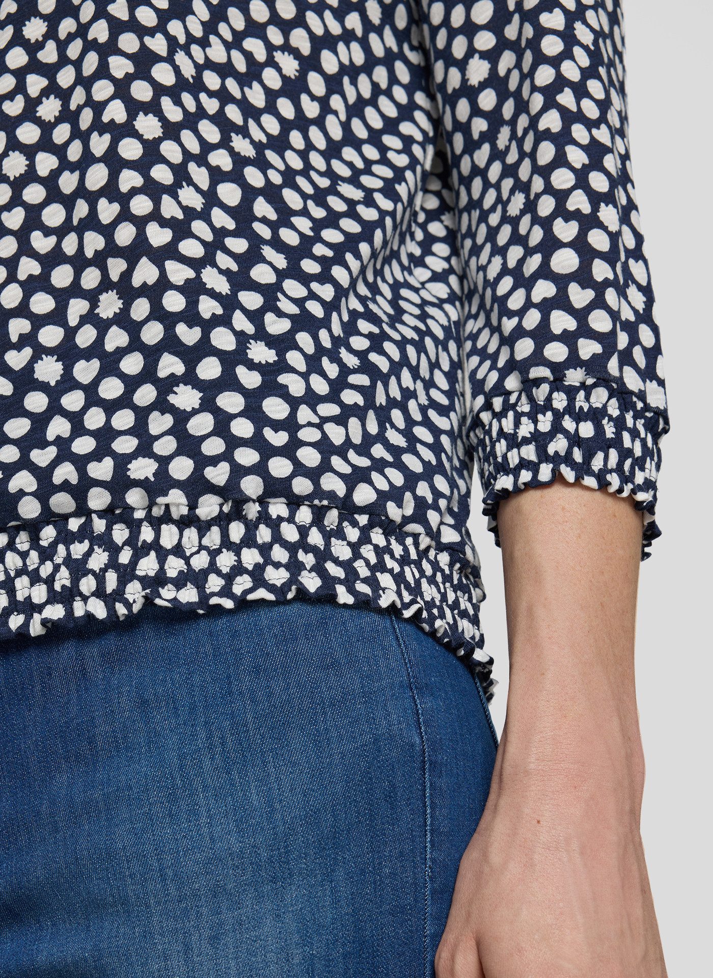 Rabe 3/4-Arm-Shirt mit All-Over Print