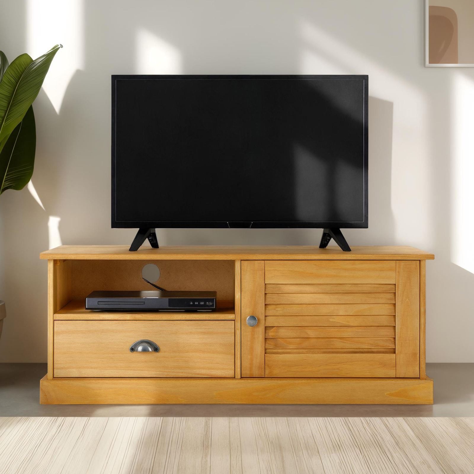 IDIMEX Lowboard VENETA, Tv Lowboard mit 1 Tür & 1 Schublade aus Kiefer Mass günstig online kaufen