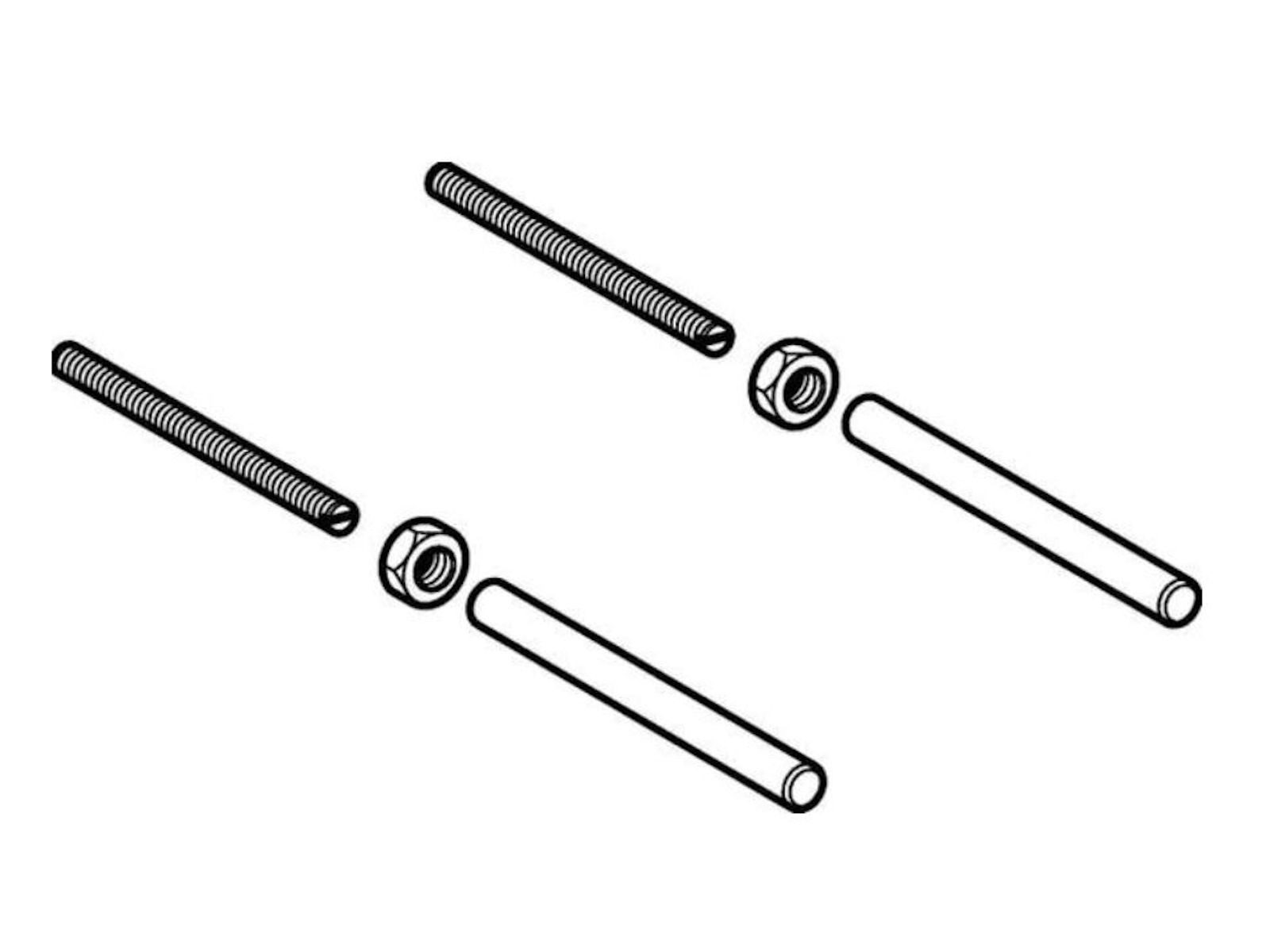 GEBERIT Betätigungsplatte Gewindestangen Set M12 für Wand-WC - 240.189.00.1