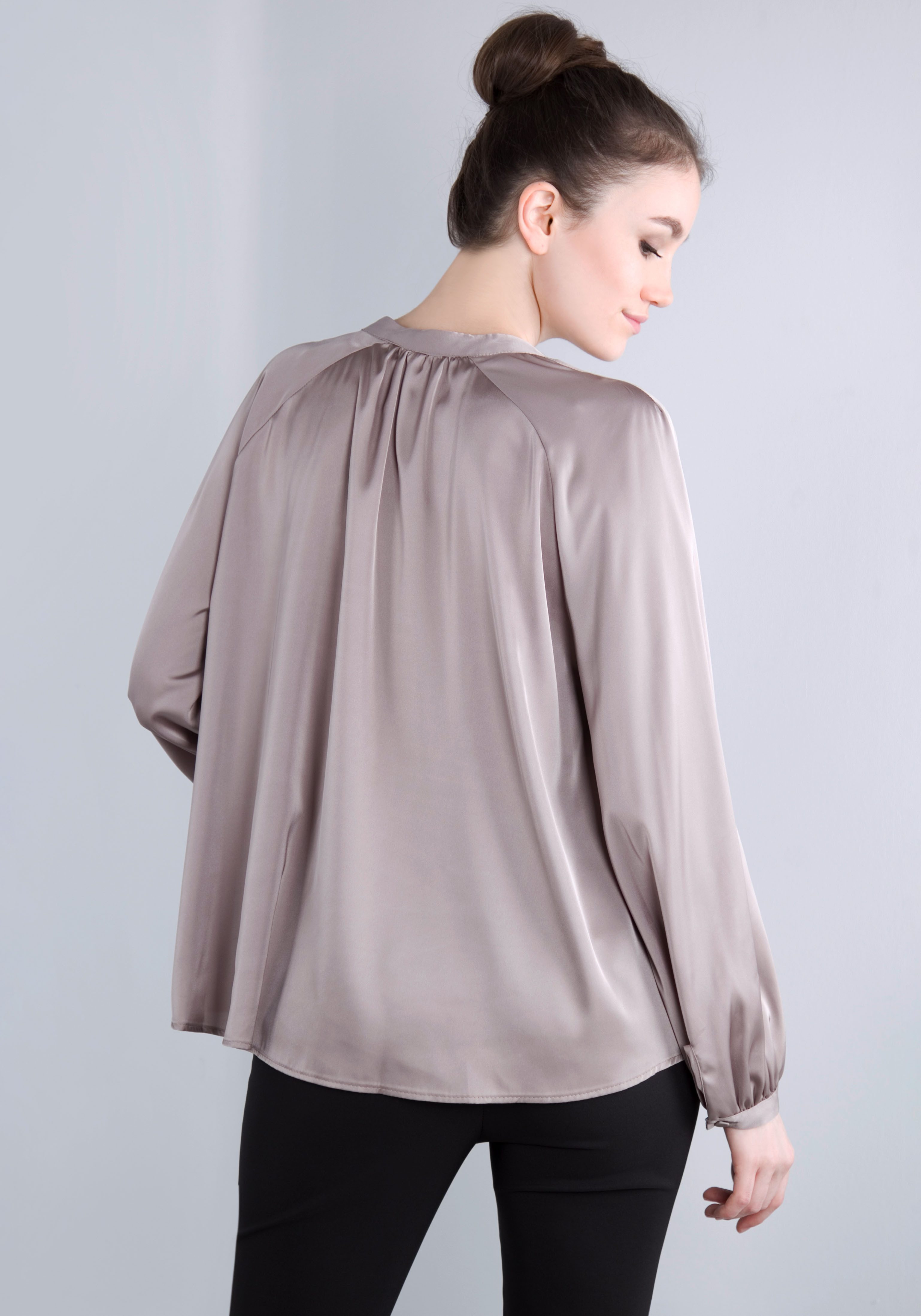 IMPERIAL Blusenshirt in satinierter Optik
