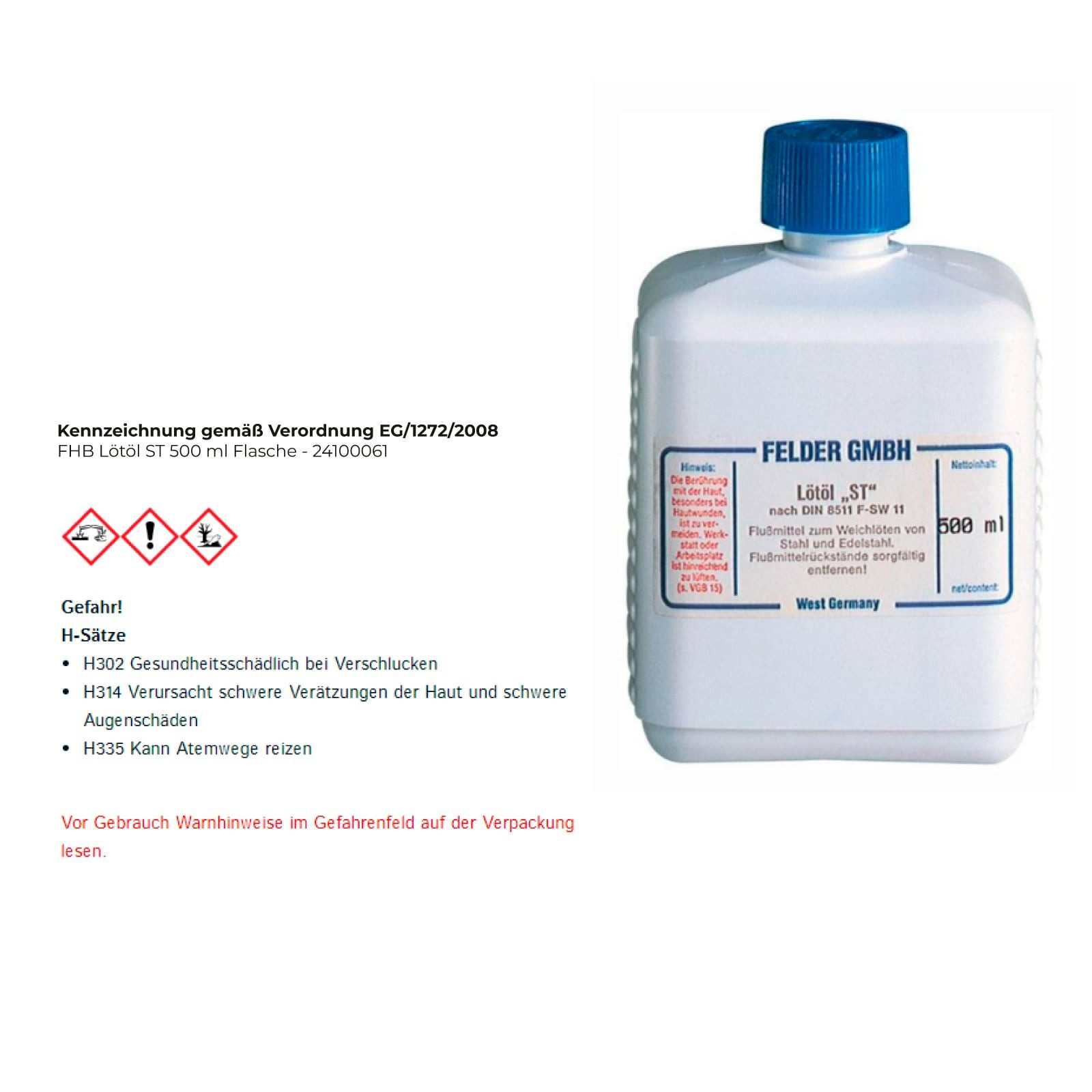 FHB FHB Lötöl ST 500 ml Flasche - 24100061 Sanitärreiniger