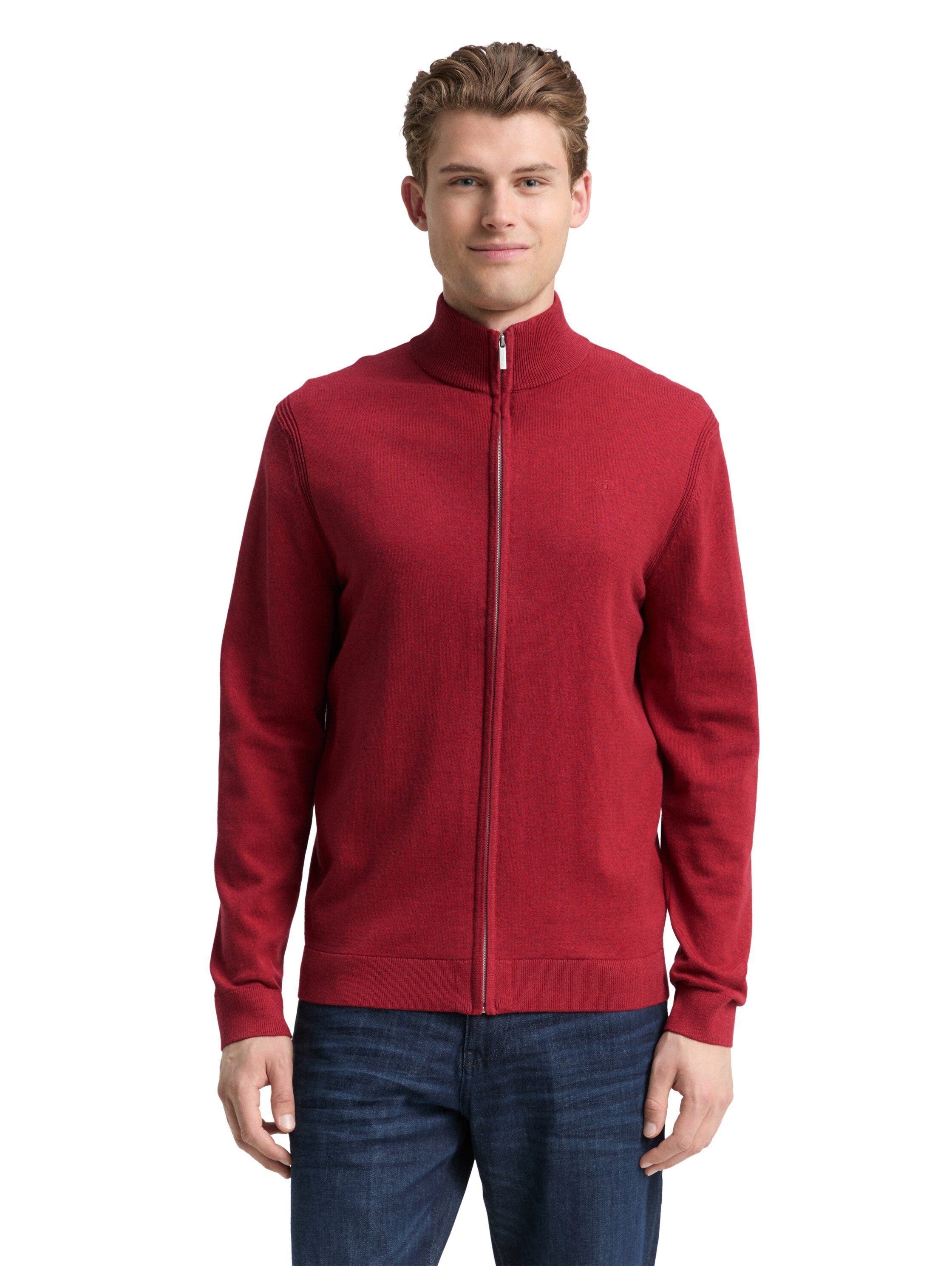 TOM TAILOR Strickjacke mit Logo Stickerei günstig online kaufen