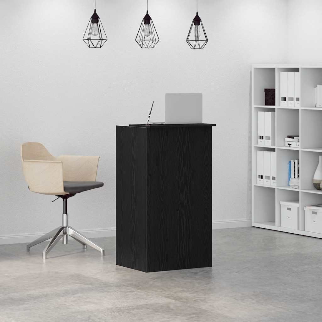 vidaXL Schreibtisch Empfangstheke Schwarz 55x50x103,5 cm Holzwerkstoff günstig online kaufen