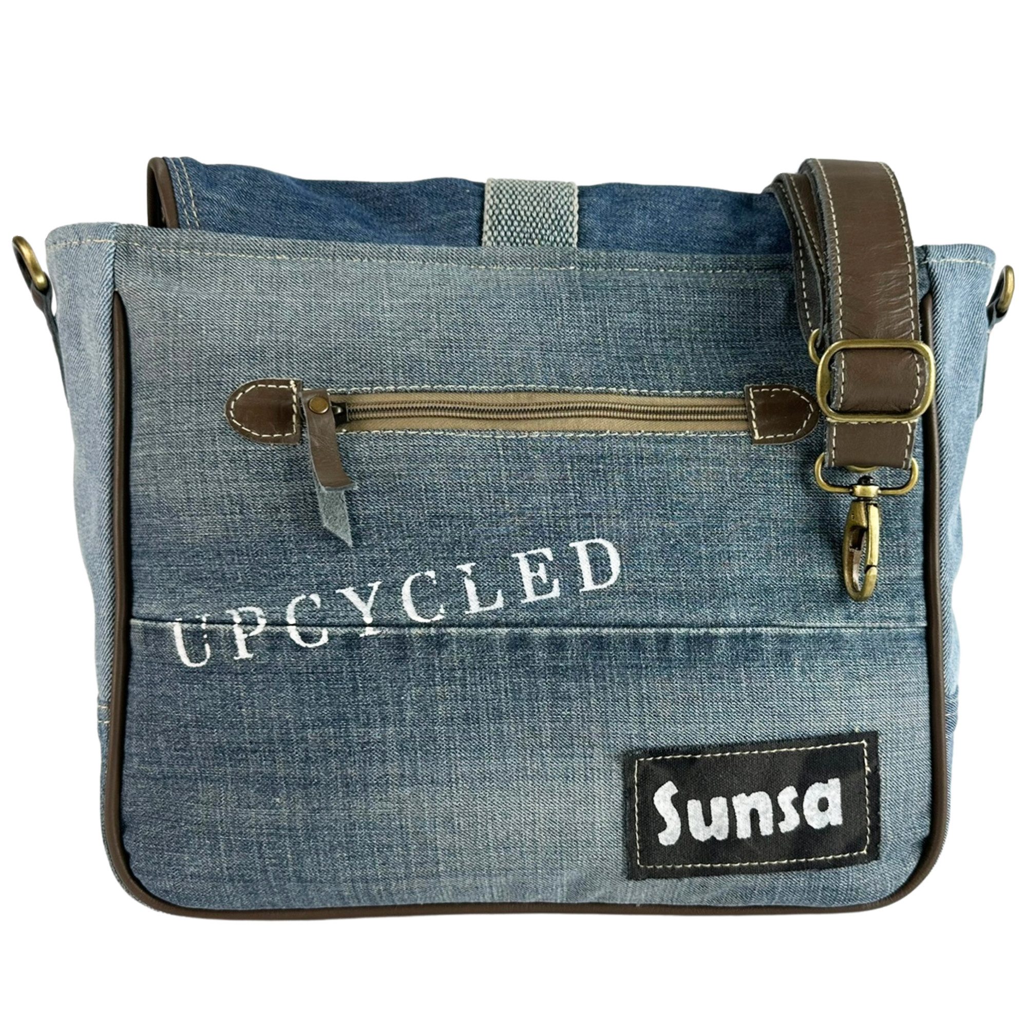 Sunsa Umhängetasche Jeans Messengertasche, Recycelte Jeans Umhängetasche günstig online kaufen