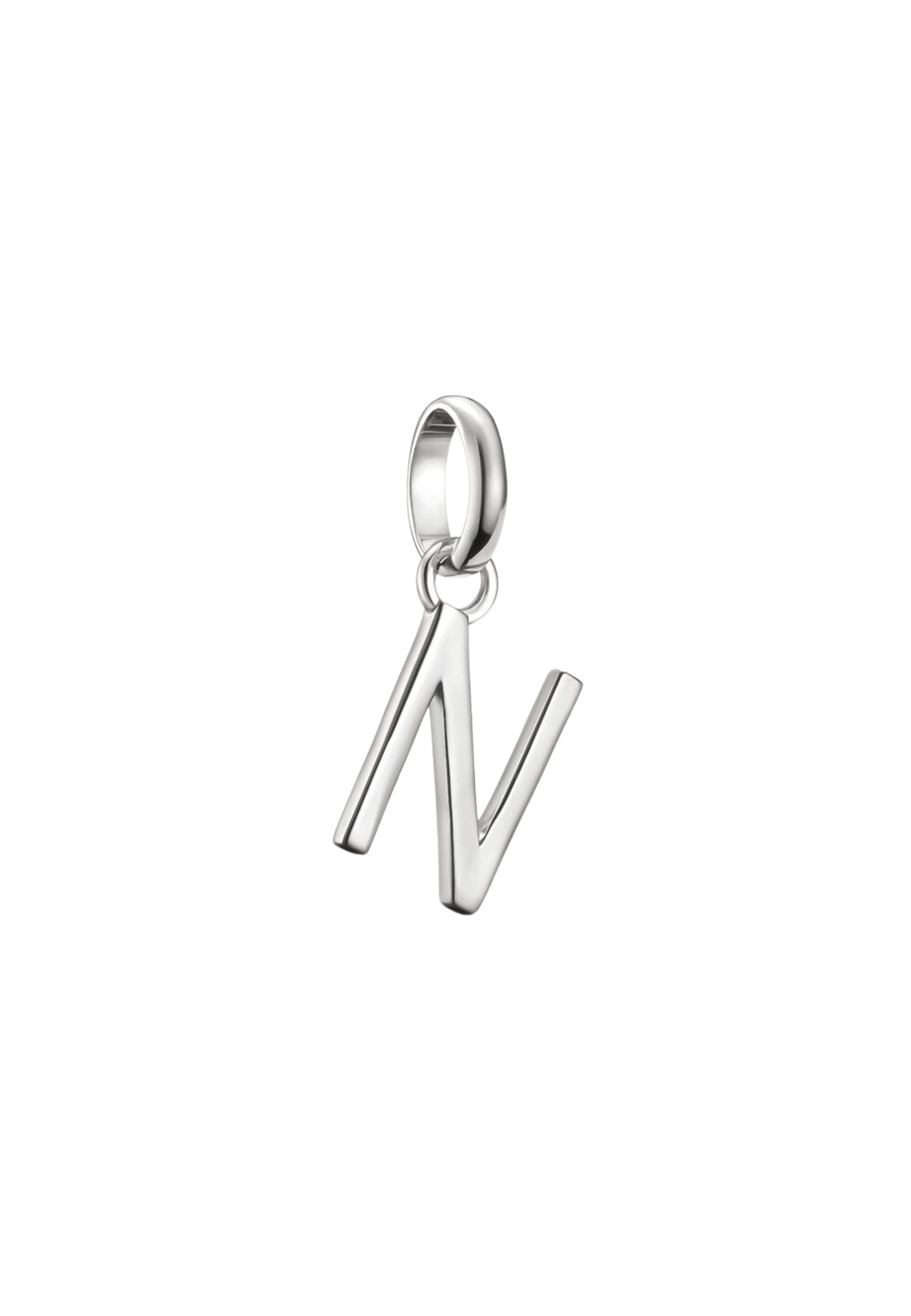 THOMAS SABO Kette mit Anhänger Charm-Anhänger Buchstabe N Connect Silber (Set)