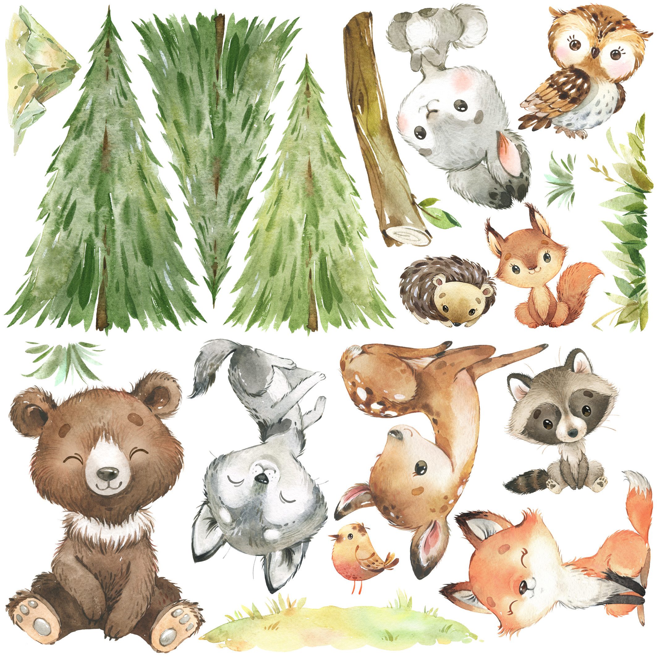 WANDKIND Wandtattoo Waldtiere V410 Abenteuer, wieder ablösbar günstig online kaufen