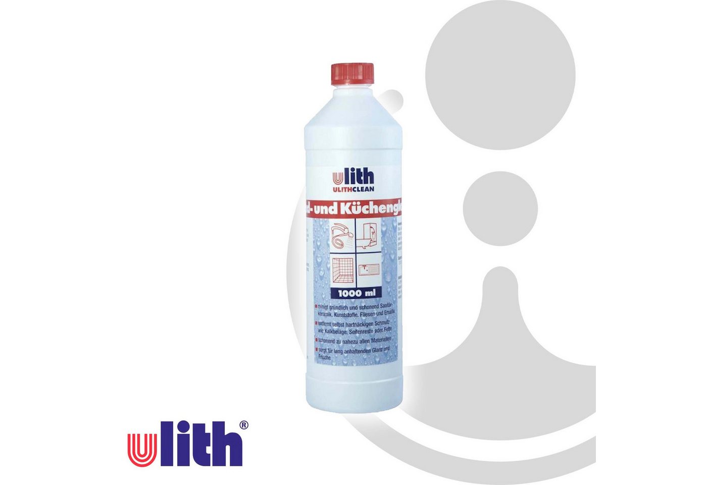 Thumbnail - Ulith Bad- und Küchenglanz, 1000 ml Flasche, Universalreiniger Badreiniger