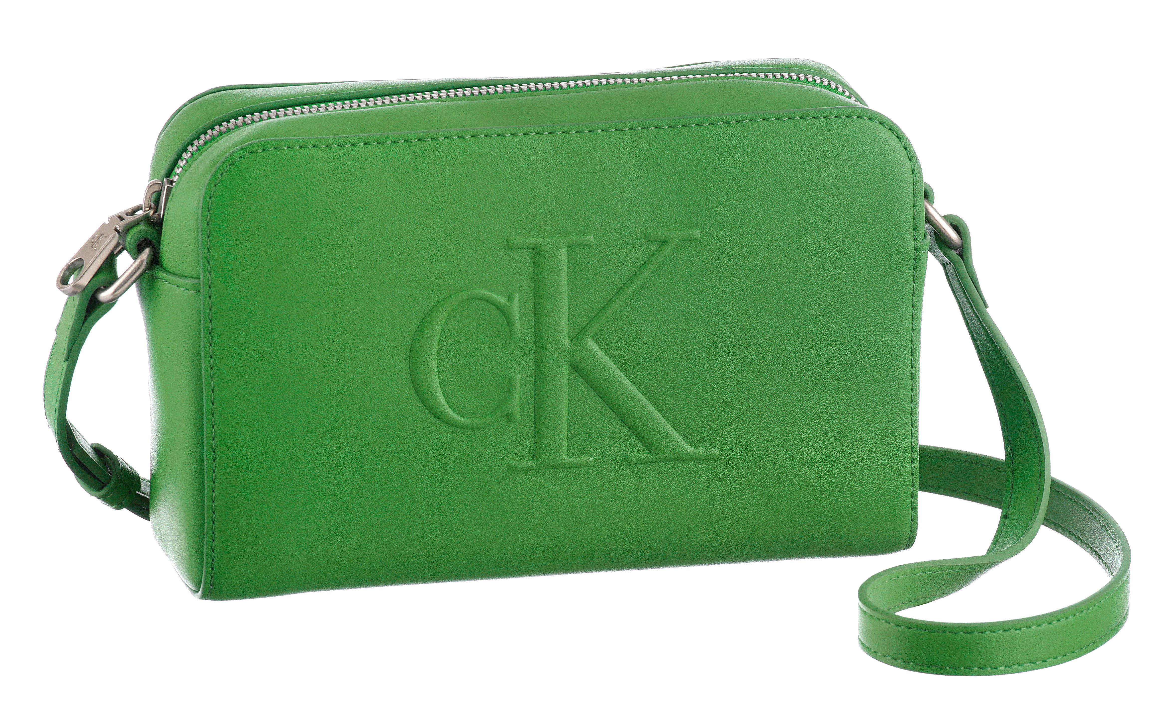 Calvin Klein Jeans Messenger Bag SCULPTED EW CAMERA BAG20, kleine Umhängetasche, Schultertasche Damen mit CK-Prägung