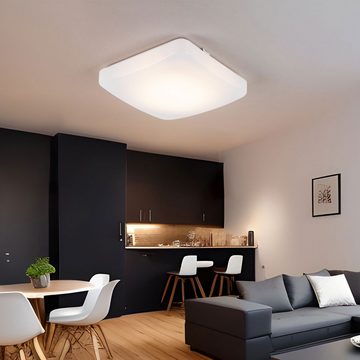 etc-shop LED Deckenleuchte, LED-Leuchtmittel fest verbaut, Warmweiß, Deckenleuchte Deckenlampe Wohnzimmerleuchte Esszimmerlampe Küche