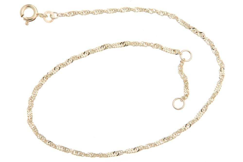Silberkettenstore Fußkette Fußkette Singapur 1,8mm - 333 Gold, Länge wählba günstig online kaufen