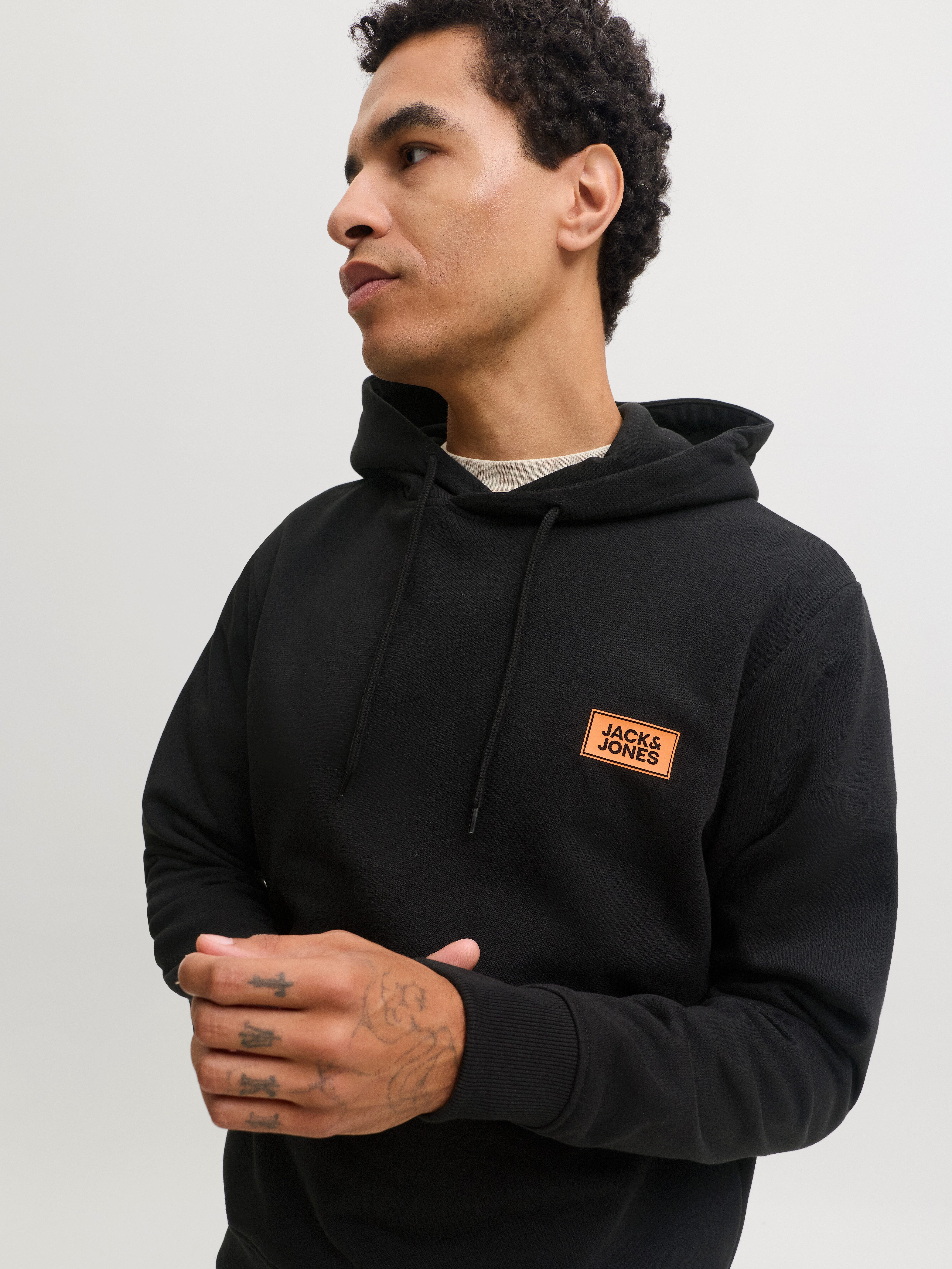 Jack & Jones Kapuzensweatshirt JJRUSH SWEAT HOOD Baumwollmischung, regular fit – Bild 2 von 5