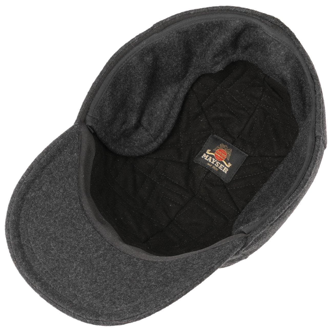 Mayser Baseball Cap (1-St) Wollmütze mit Schirm, Made in the EU