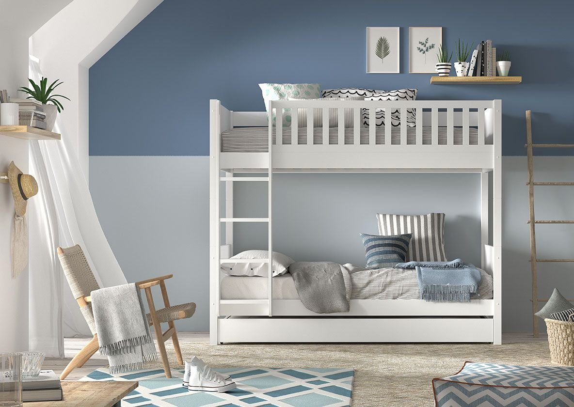 Vipack Etagenbett "Scott, Kiefer massiv, stabil gebaut, Made in Europe, Lan günstig online kaufen