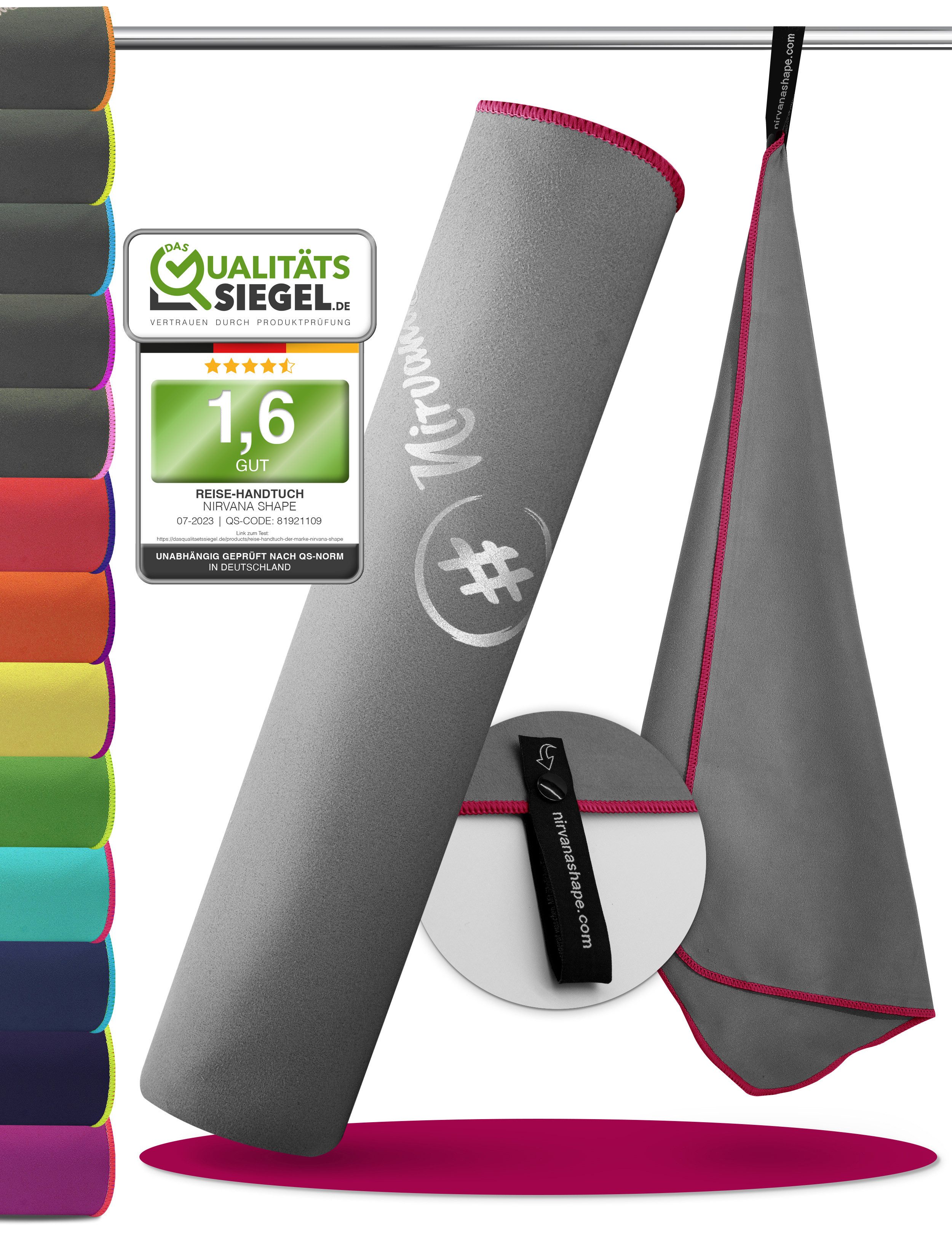 NirvanaShape Sporthandtuch Mikrofaser Handtuch, Badehandtuch, Reisehandtuch, Sporthandtuch, saugfähig, leicht, schnelltrocknend, für Reisen, Fitness, Yoga, Sauna