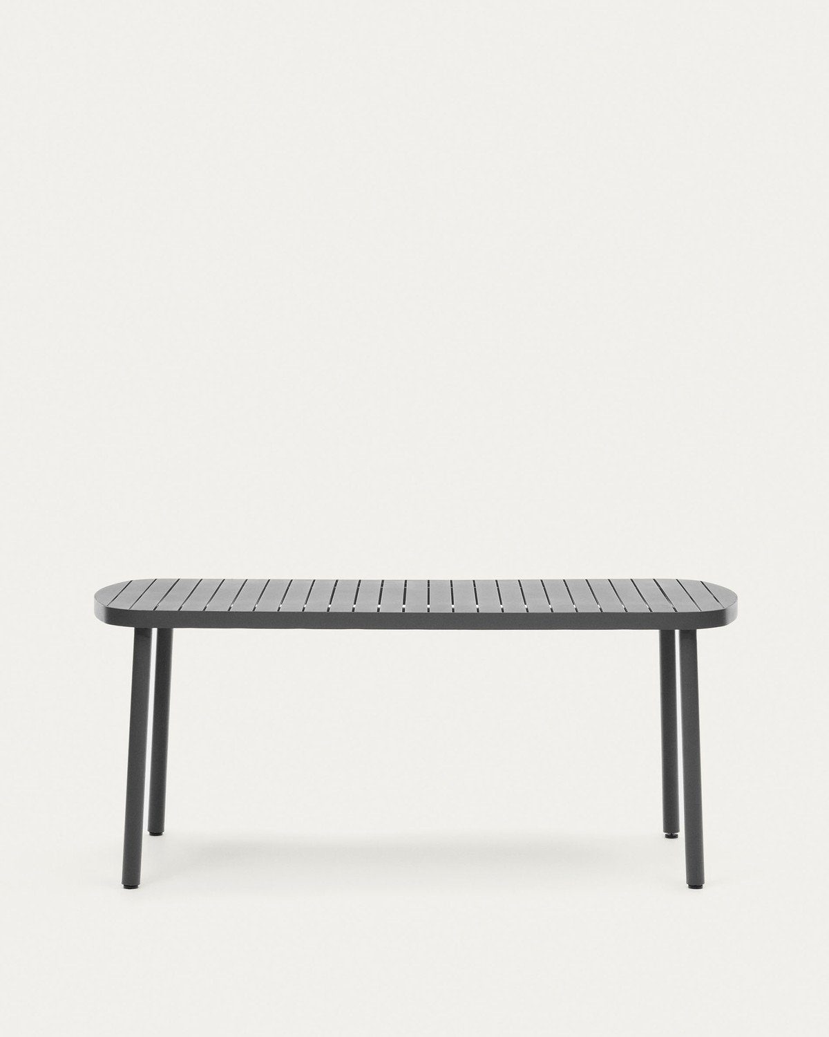 180 Esstisch Aluminium Grau Tisch x 75 Natur24 Joncols cm Gartentisch x 90