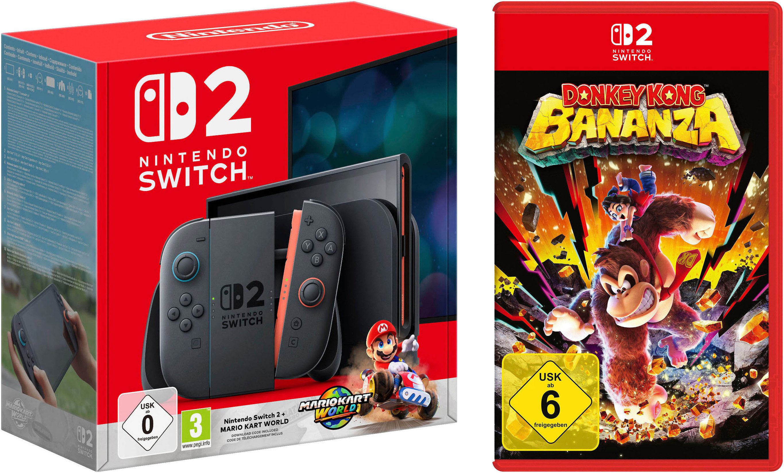 Nintendo Switch 2 Switch 2 + Mario Kart World + Donkey Kong Bananza