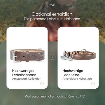 Freudentier Hunde-Halsband Hundehalsband aus Leder, Made in Holland