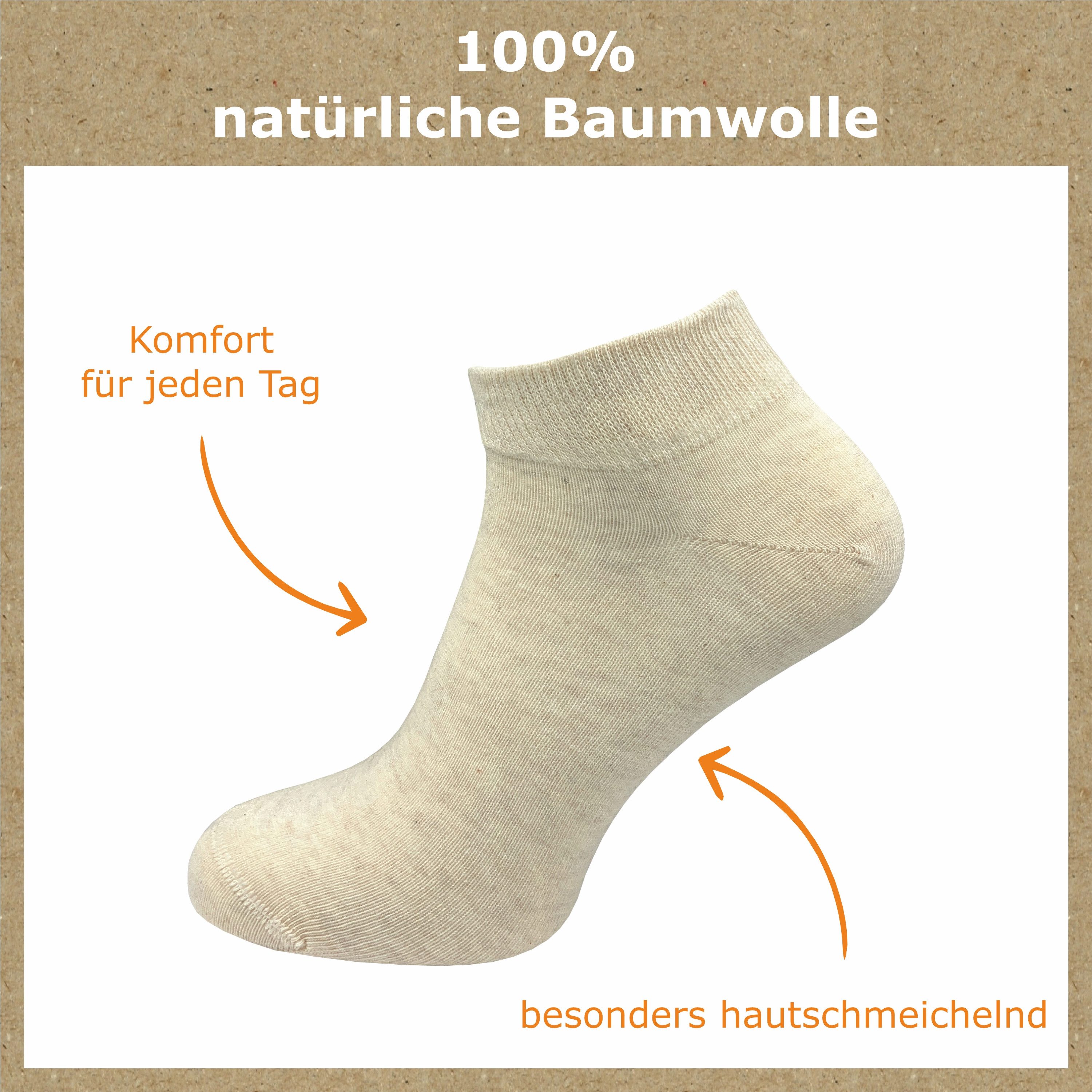 GAWILO Sneakersocken aus 100% Baumwolle für Herren in schwarz & weiß (6-Paa günstig online kaufen