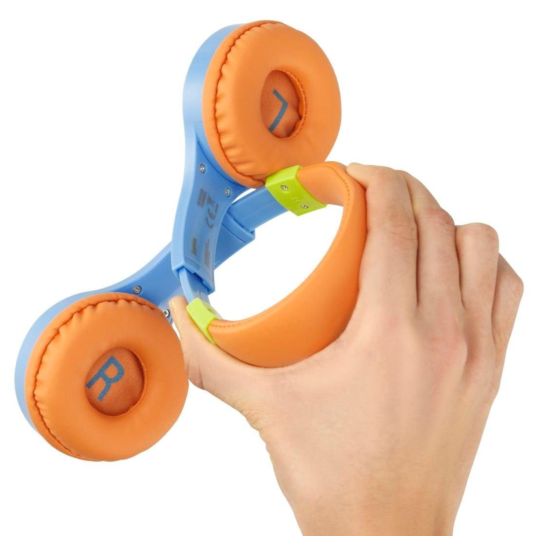 Hama Kinderkopfhörer mit Kabel (85 dB Lautstärkebegrenzung, On-Ear) Kinder-Kopfhörer (Sprachsteuerung, Größenverstellbar, Integriertes Mikrofon, Siri und Google – Bild 5 von 5