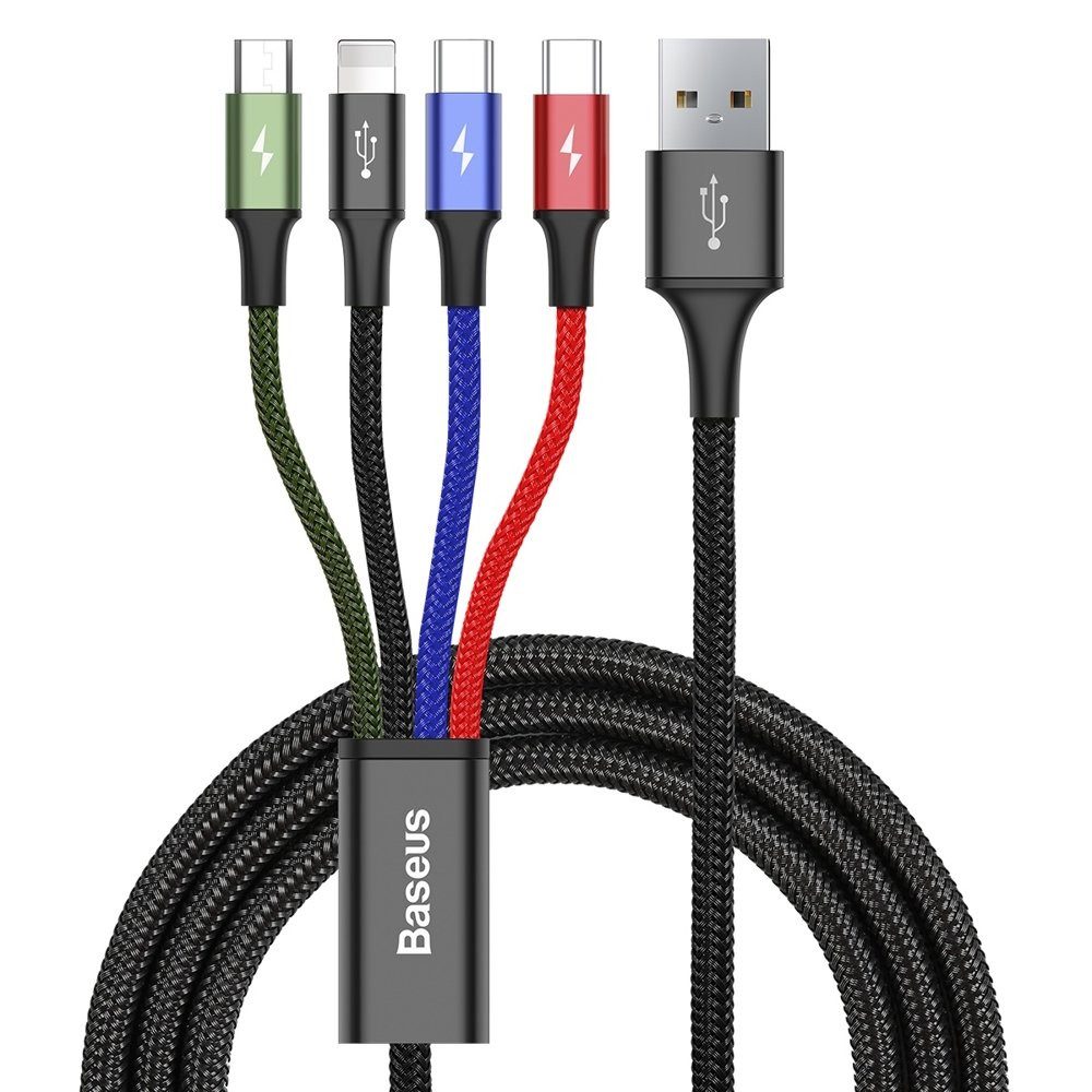 Baseus Kabel USB Kabel 4in1 iPhone / 2x USB Typ C / Micro USB Kabel 3.5A USB-Kabel