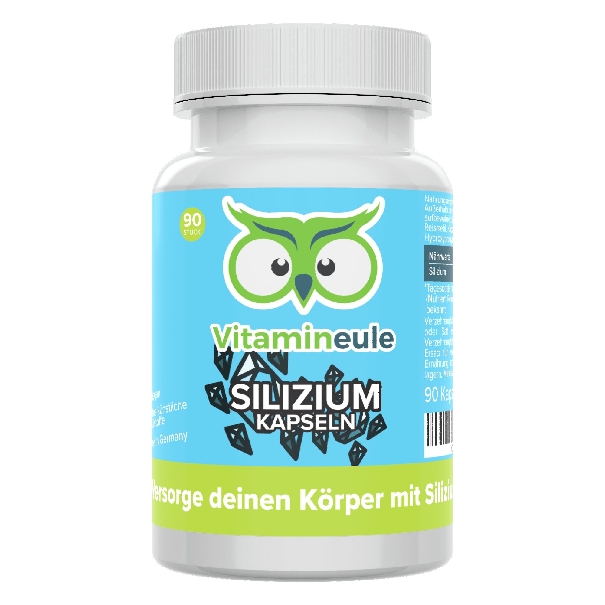 Silizium Kapseln - 100 mg aus Bambusextrakt - Kapsel