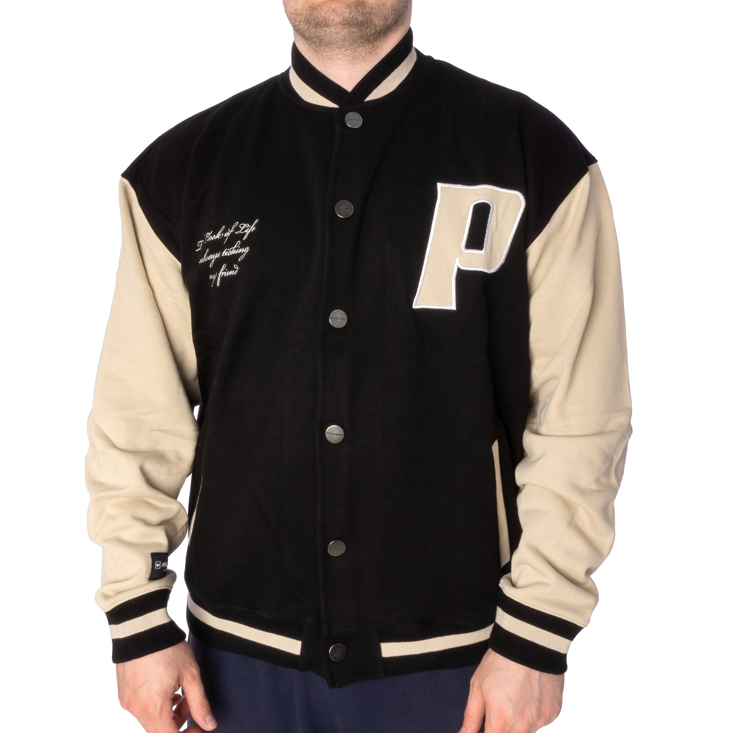 PEGADOR Collegejacke Jacke Pegador Flint Varsity kontrastfarbene Ärmel günstig online kaufen