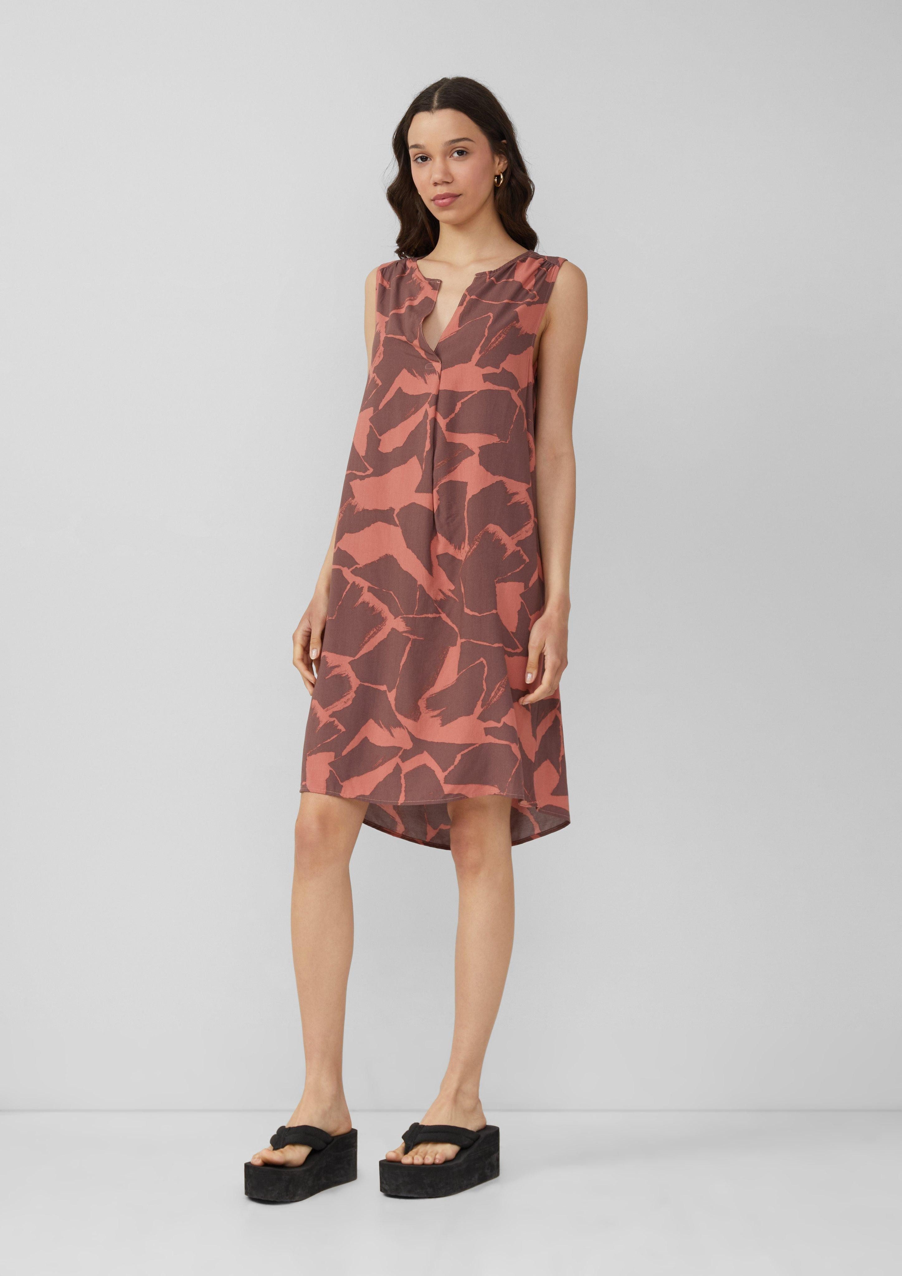 Minikleid Knielanges Viskosekleid