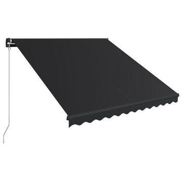 vidaXL Markise Markise Manuell Einziehbar mit LED 300x250 cm Anthrazit