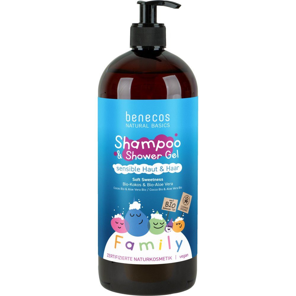 Benecos Haarshampoo in Sensitiv Soft Sweetness, 950 ml