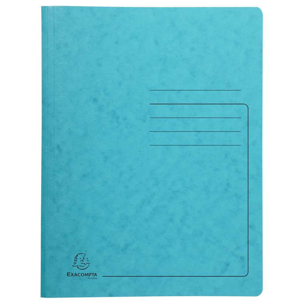 EXACOMPTA Schulheft Spiralhefter - A4, 300 Blatt, Colorspan-Karton, 355 g/qm, türkis