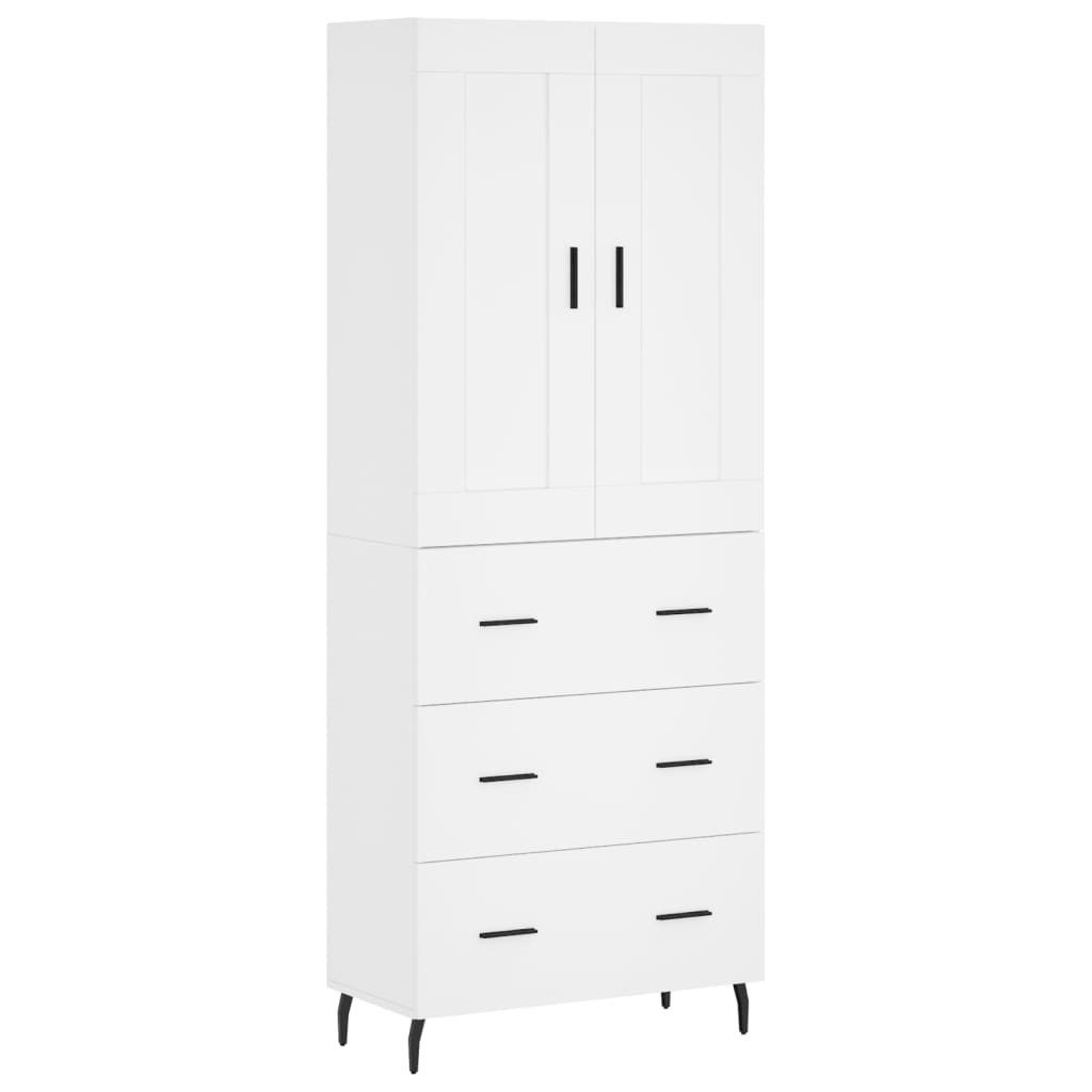vidaXL Highboard Highboard Weiß 69,5x34x180 cm günstig online kaufen