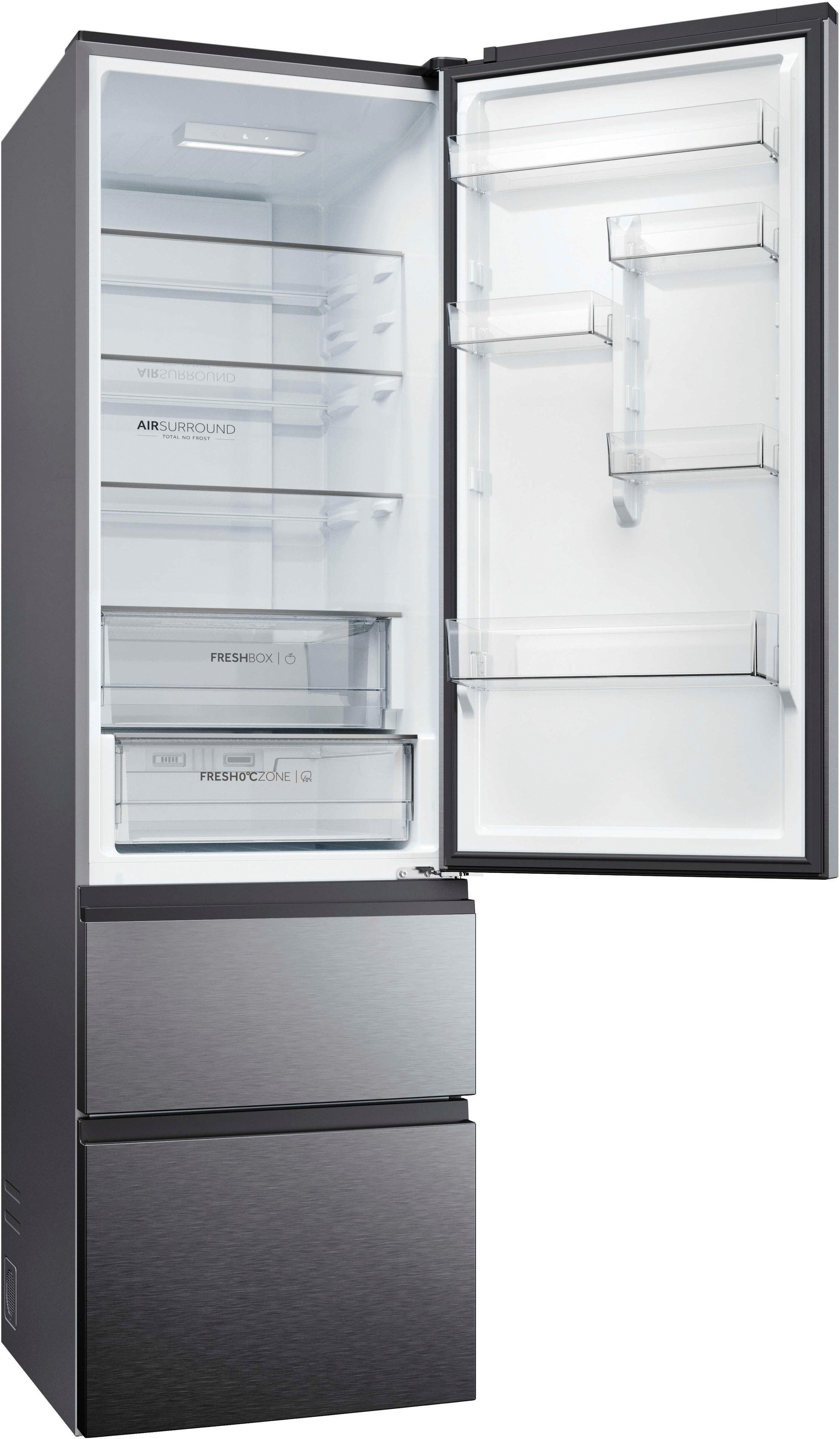 Haier Kühl-/Gefrierkombination Combi 3D 60 HTR3620CNMP, 205 cm hoch, 59,5 cm breit, Easy Access-Gefrierschubladen: Alles schnell gefunden – Bild 5 von 5