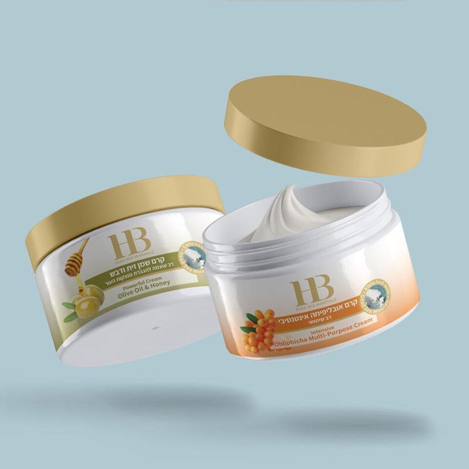 H.B. Dead Sea Minerals Körpercreme Health&Beauty Sanddorn Obliphicha Multi-ZweckCreme 350ml