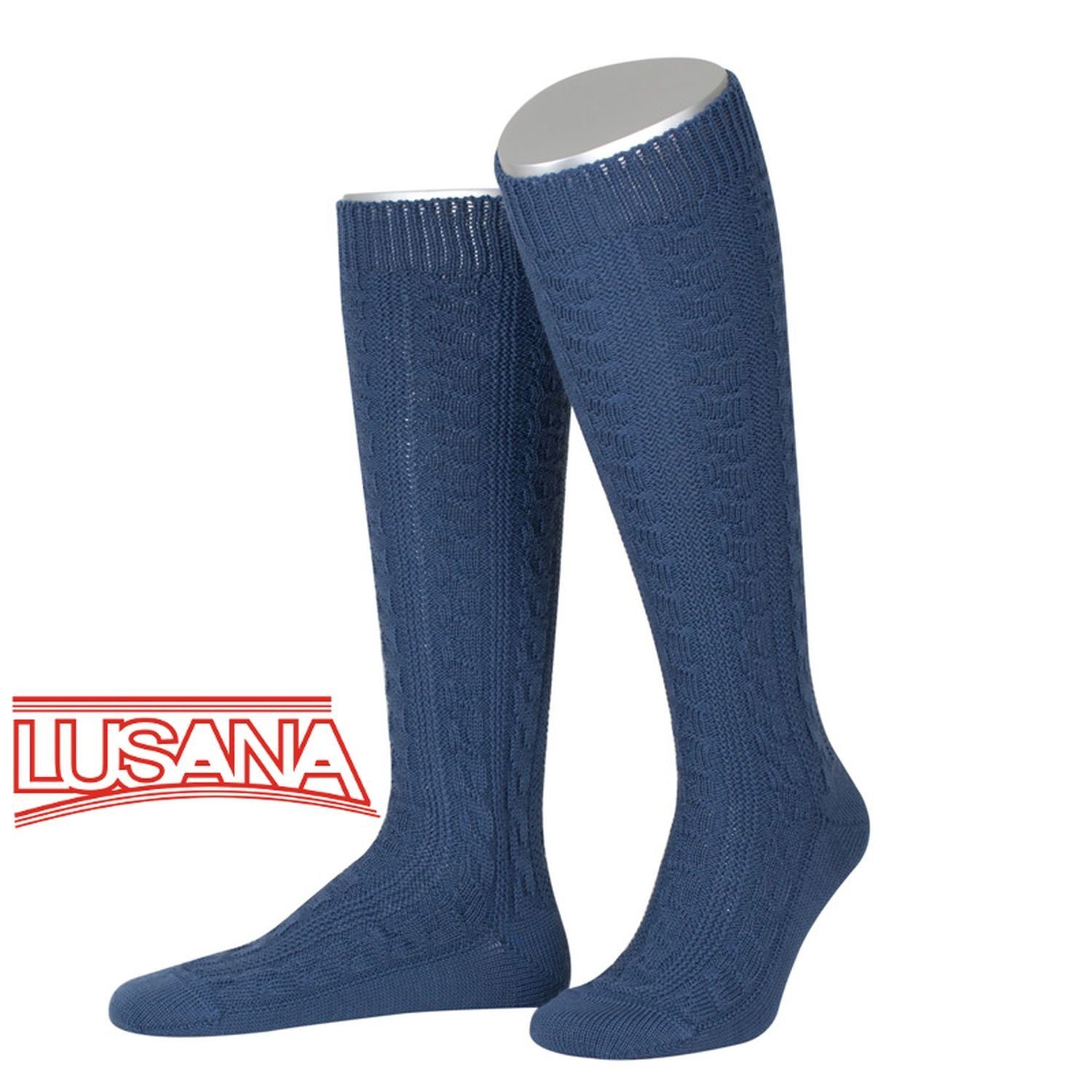 Lusana Trachtensocken Trachtenkniestrümpfe 38