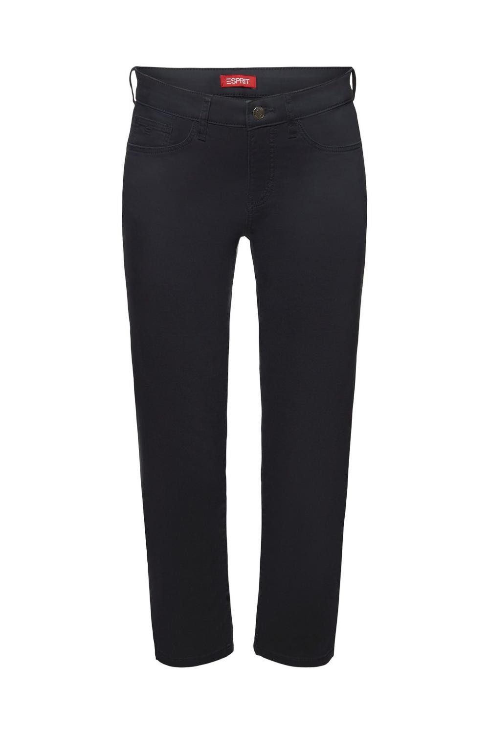 Esprit Stoffhose 5 pocket Capri, BLACK