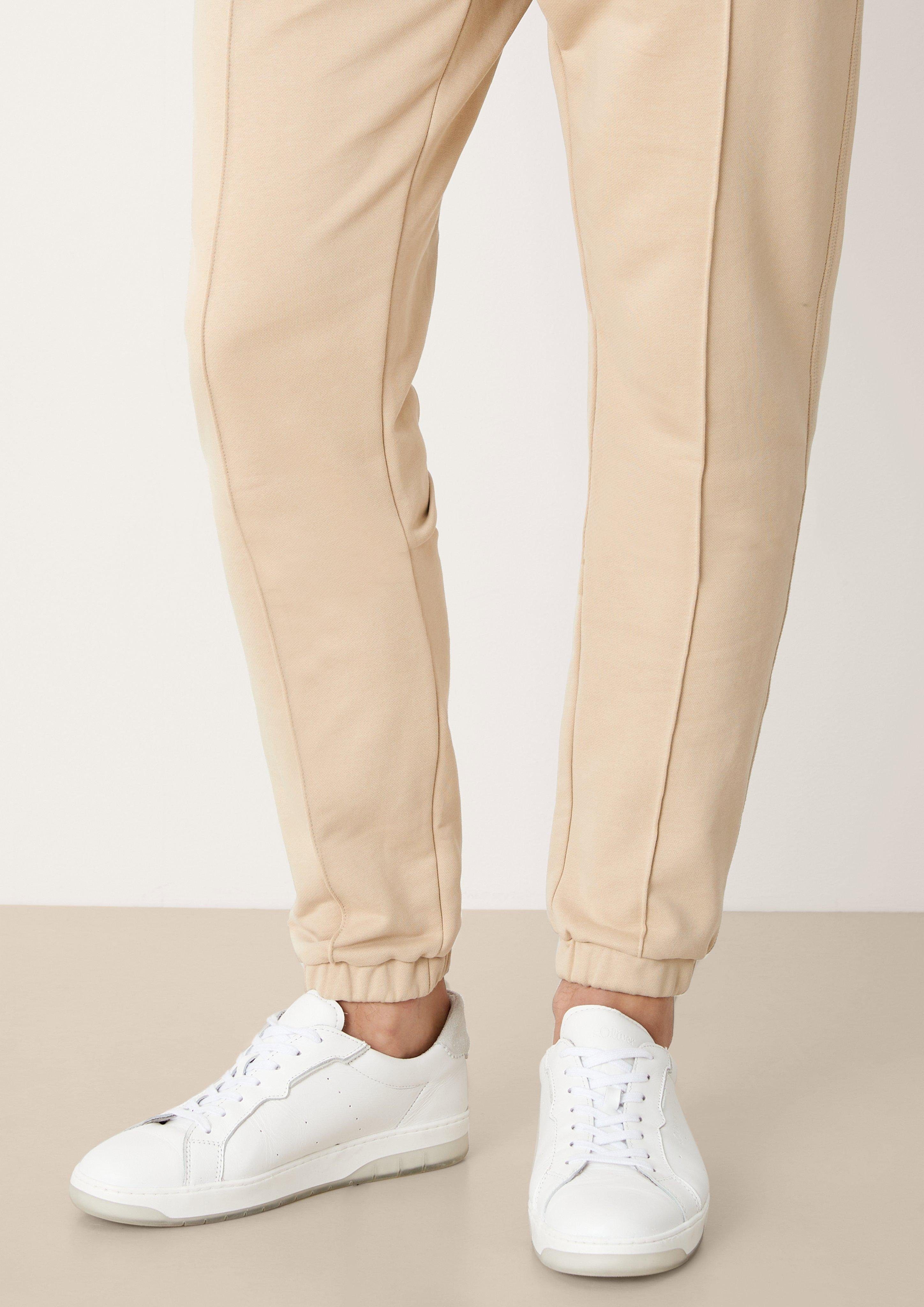 Sweathose s.Oliver Biesen beige Stoffhose Relaxed: