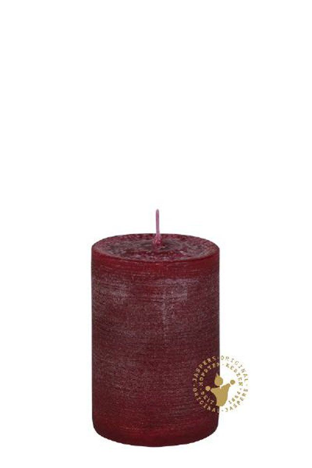 Jaspers Kerzen Rustic-Kerze Nordische Reifkerzen bordeaux Ø 60 x 150 mm, 1