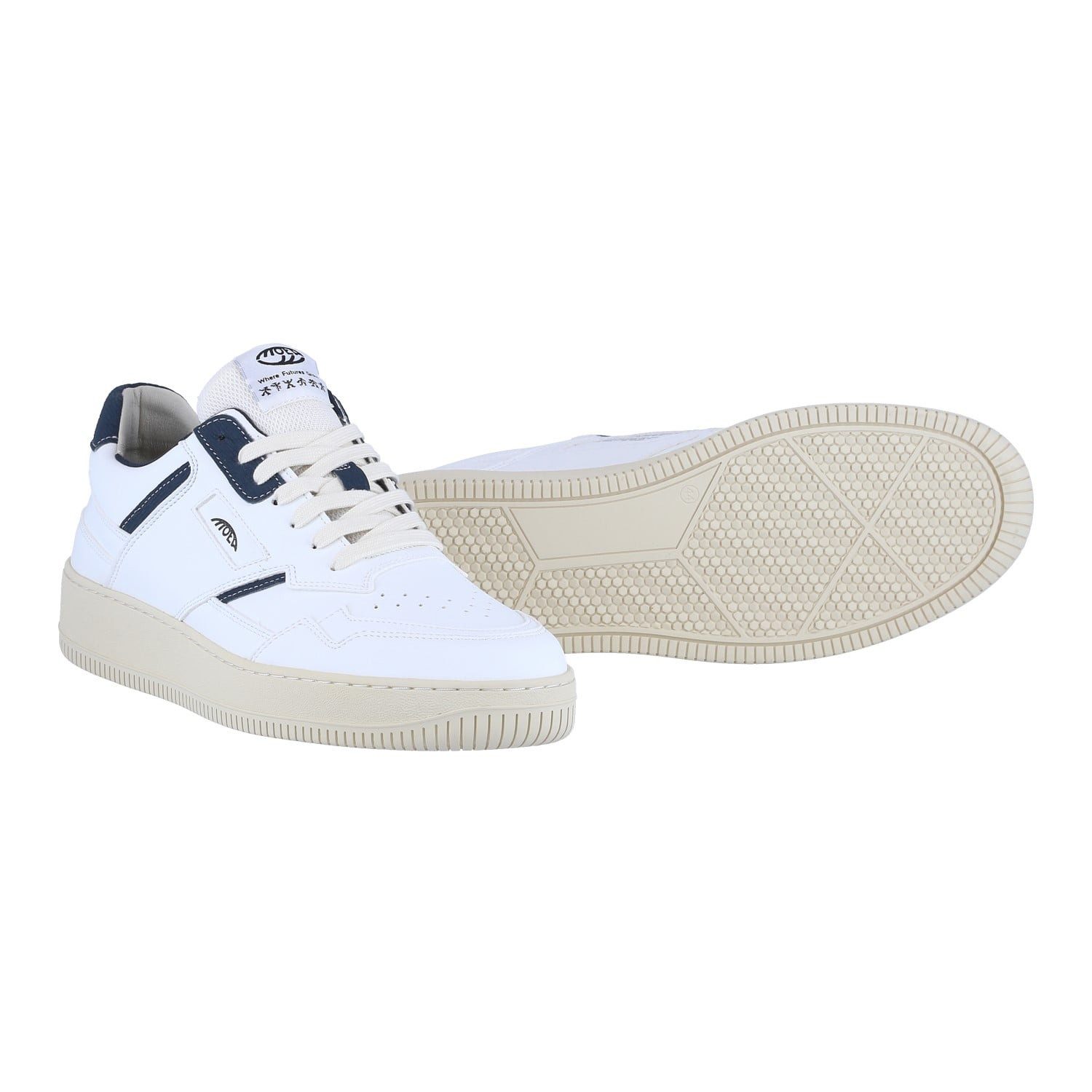 Moea Origin - Mushroom - weiss/blau Sneaker
