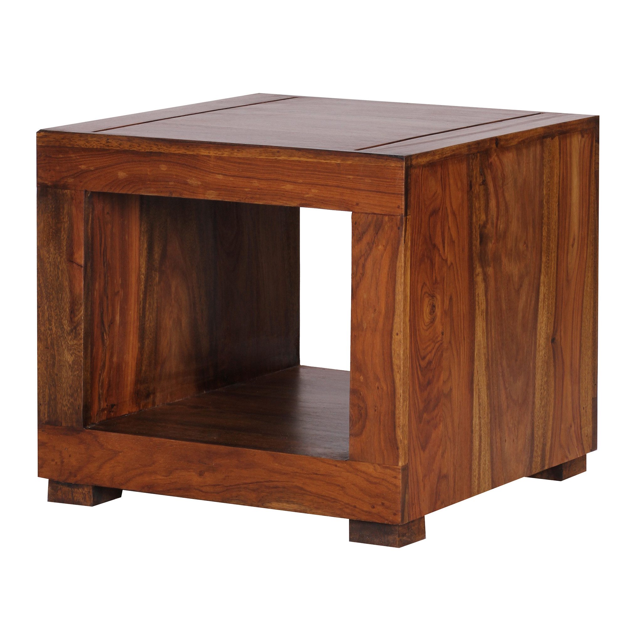 FINEBUY Couchtisch FB36839 (Massivholz, 50x50x45cm Quadratisch günstig online kaufen