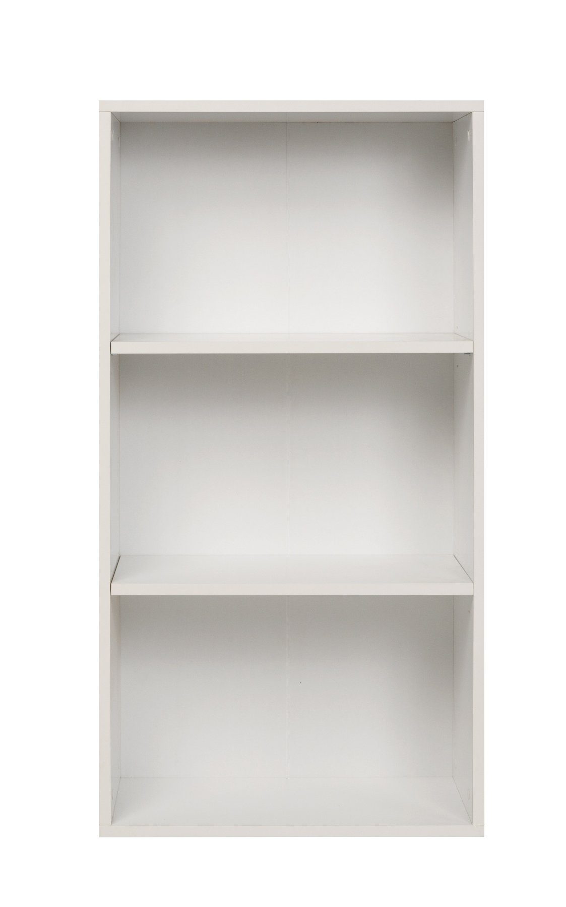 Furni24 Breites Bücherregal Fächern, cm 60x31x115 weiß, mit Bücherregal 3