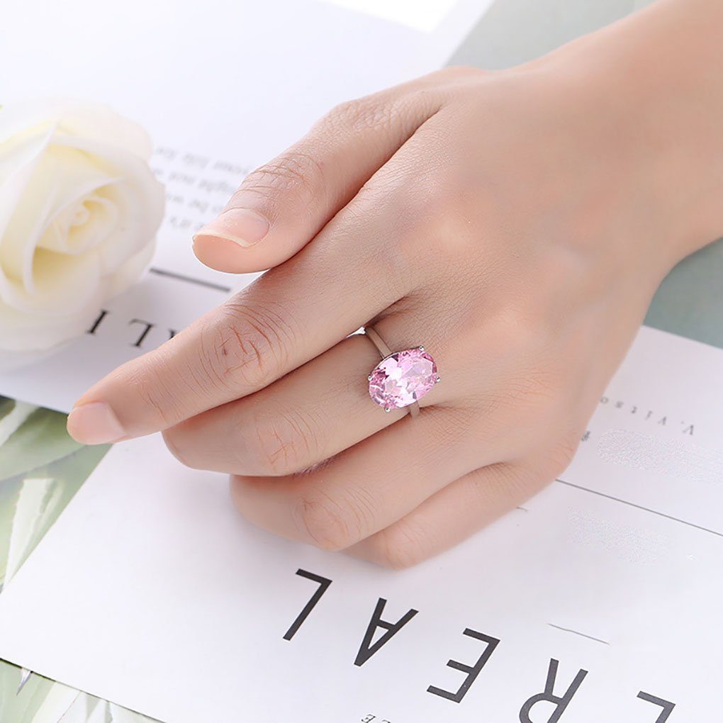 Fingerring Ring Schmuck rosa (1-tlg) Zirkonia SRRINM