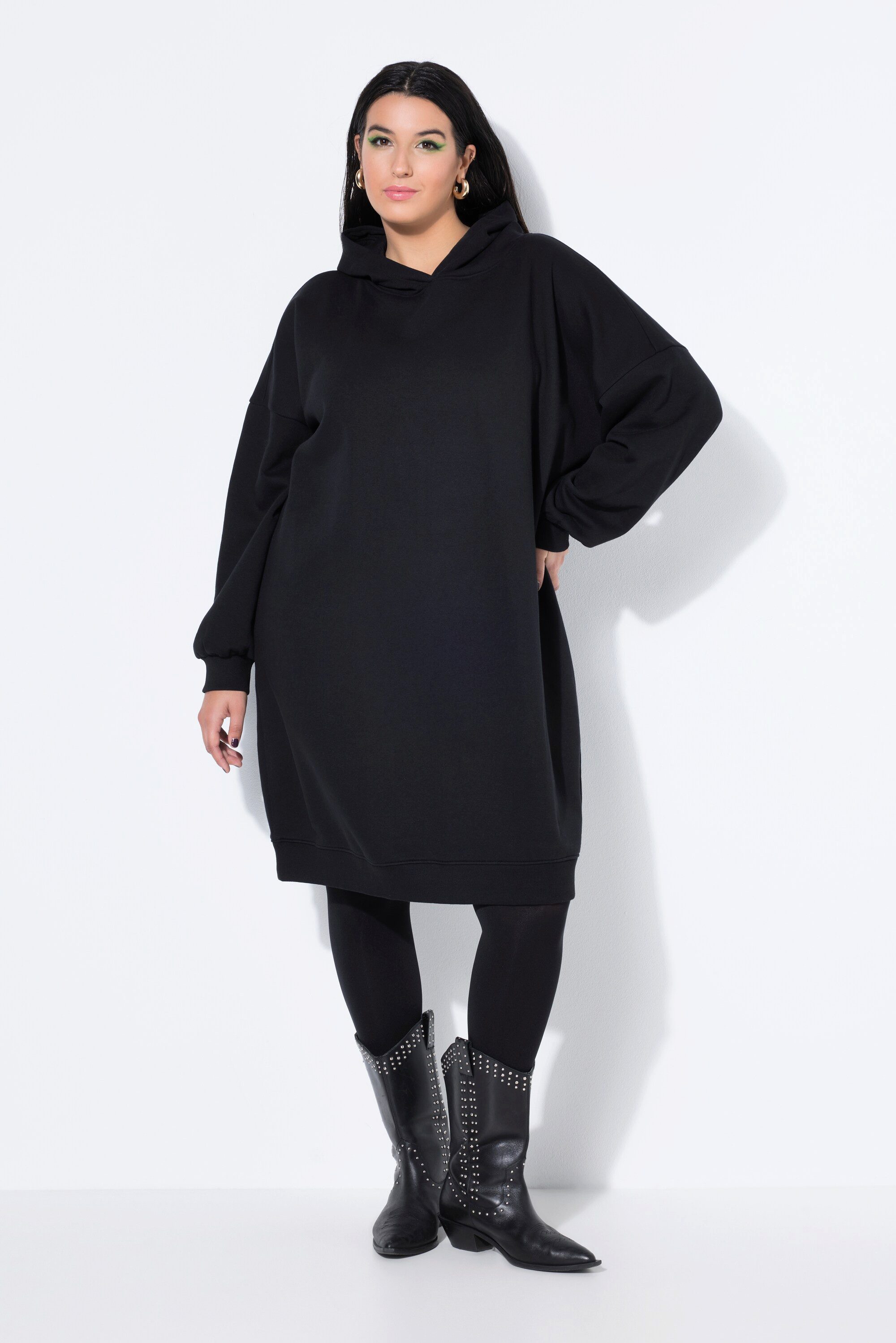 Studio Untold Jerseykleid Sweat-Midikleid oversized Kapuze