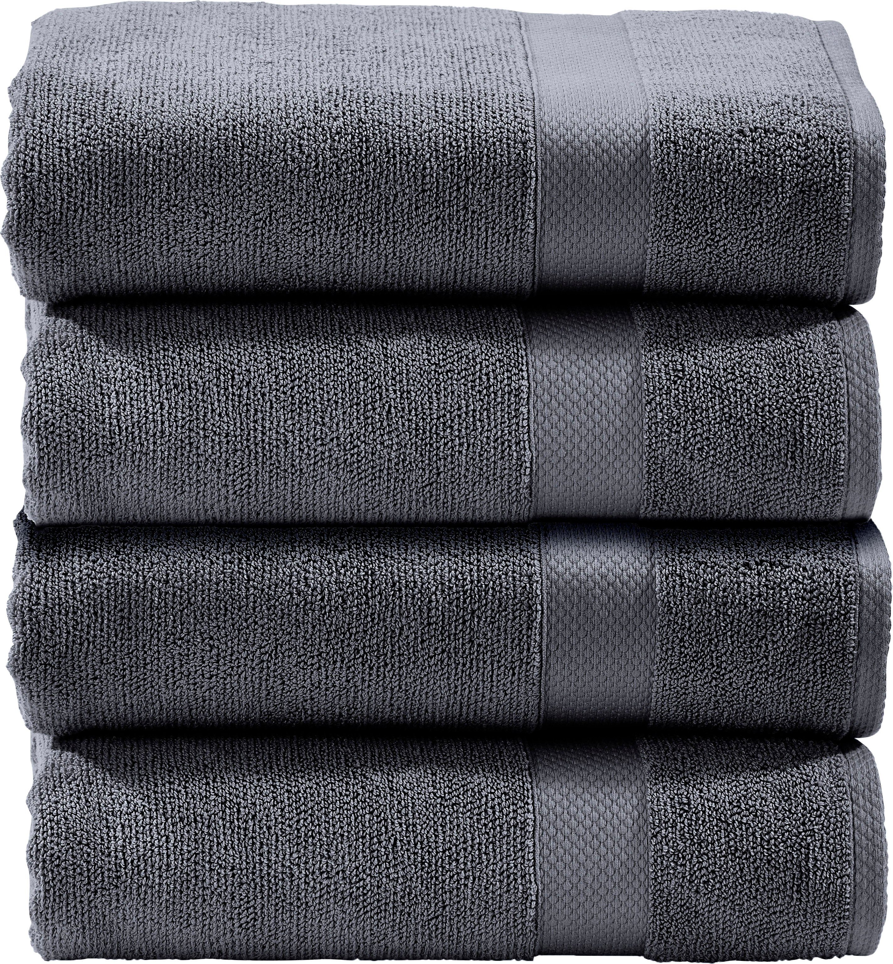 done.® Gästehandtuch Deluxe, Zwirnfrottee (Set, 4-St), günstig online kaufen
