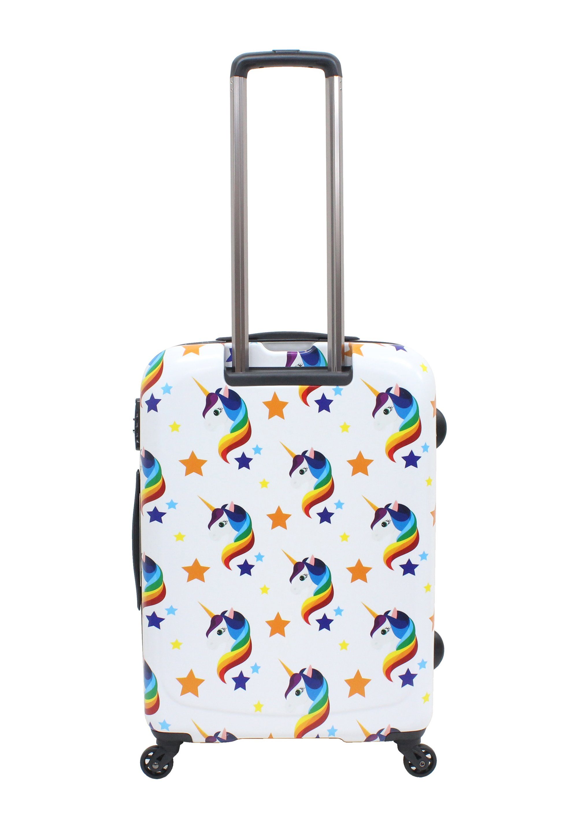 Saxoline® Koffer Unicorn, Zahlenschloss mit praktischem