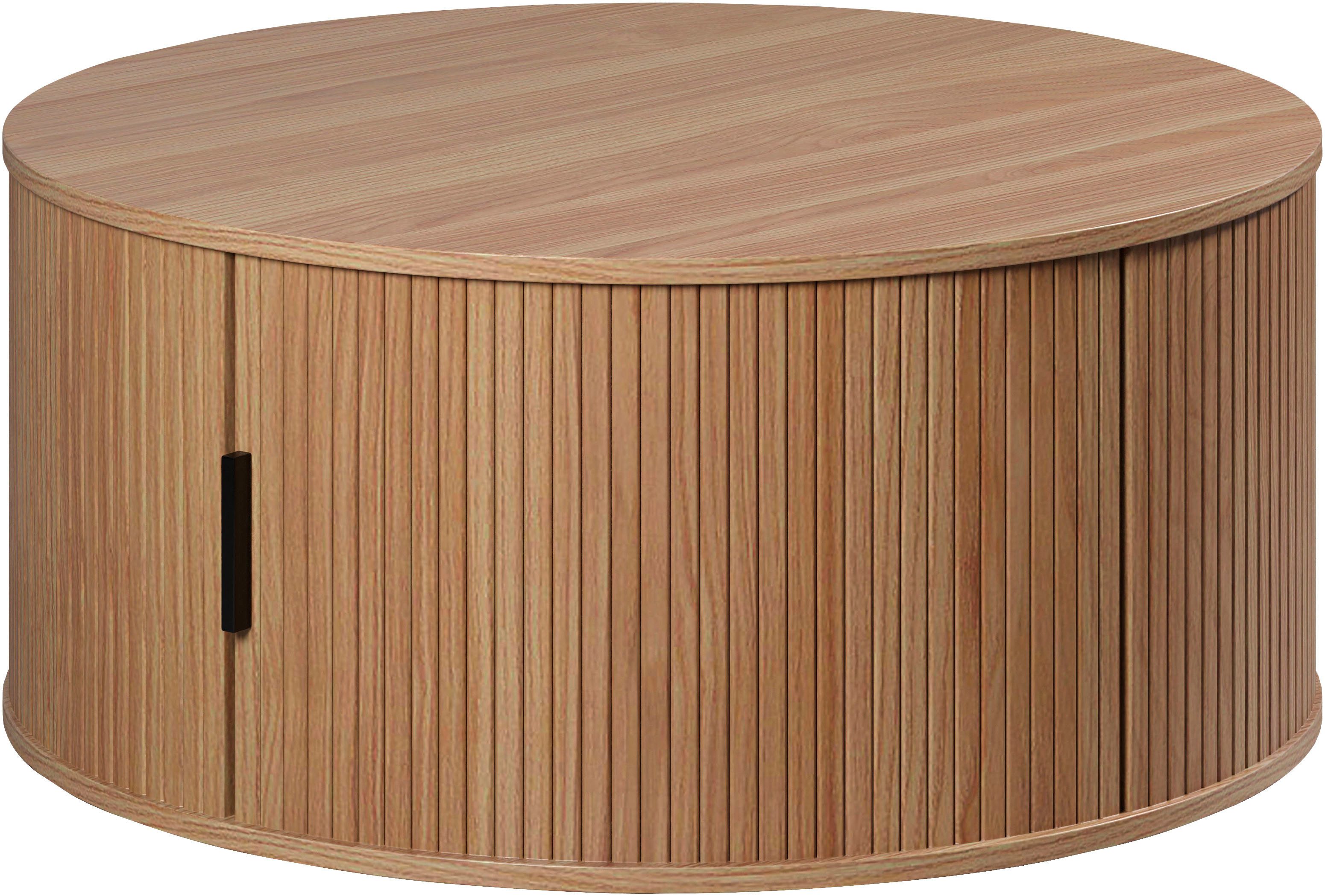 Home affaire Couchtisch Ronda (1-St), Runder Sofatisch mit Stauraum - Maße (B/T/H) 80/80/36 cm