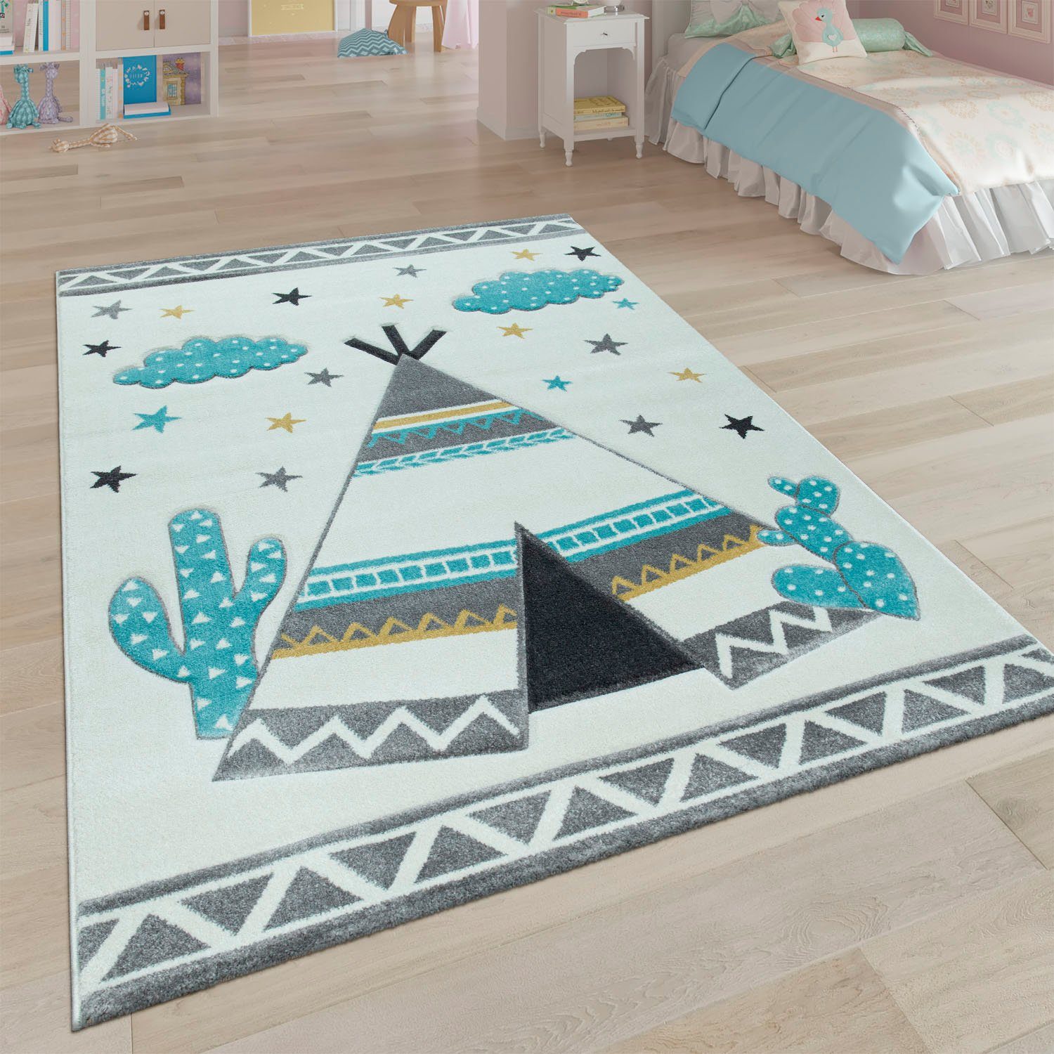 Paco Home Kinderteppich Ela 215, rechteckig, günstig online kaufen
