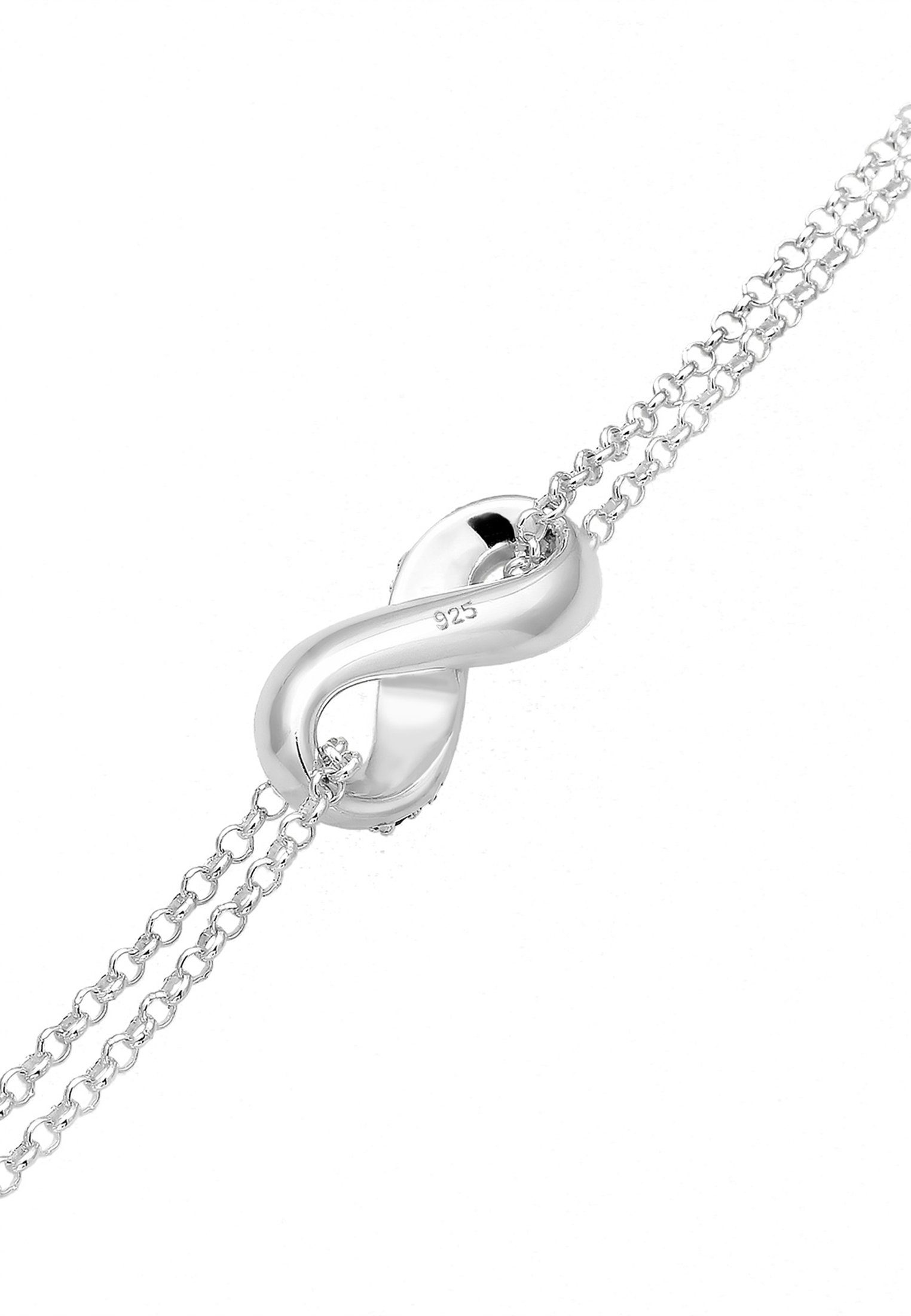 Noir DIAMONDS Infinity Symbol ct)925 Elli Diamant Silber Armband (0,195